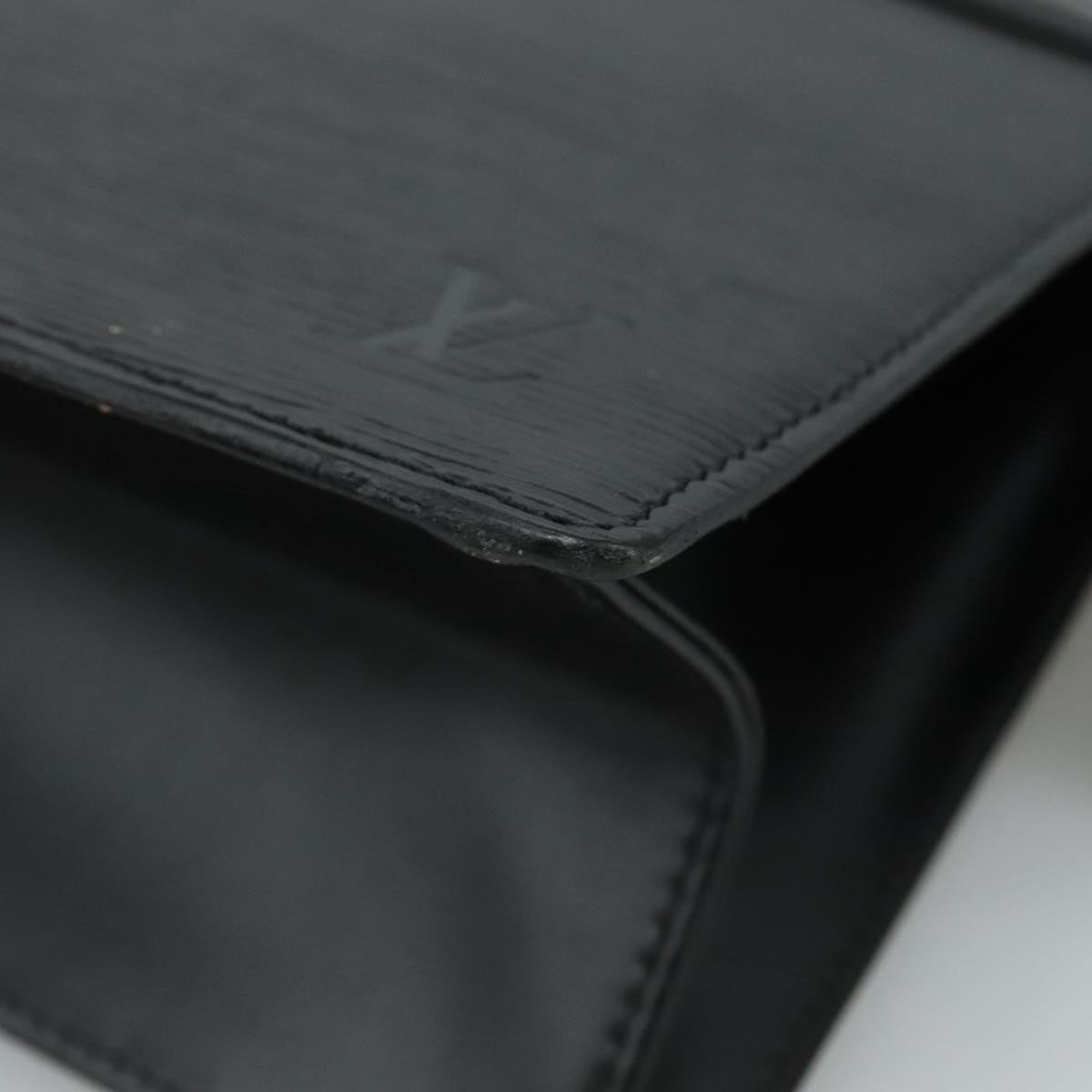 LOUIS VUITTON Epi Trousse Crete Pouch Black M48402 LV Auth 110654