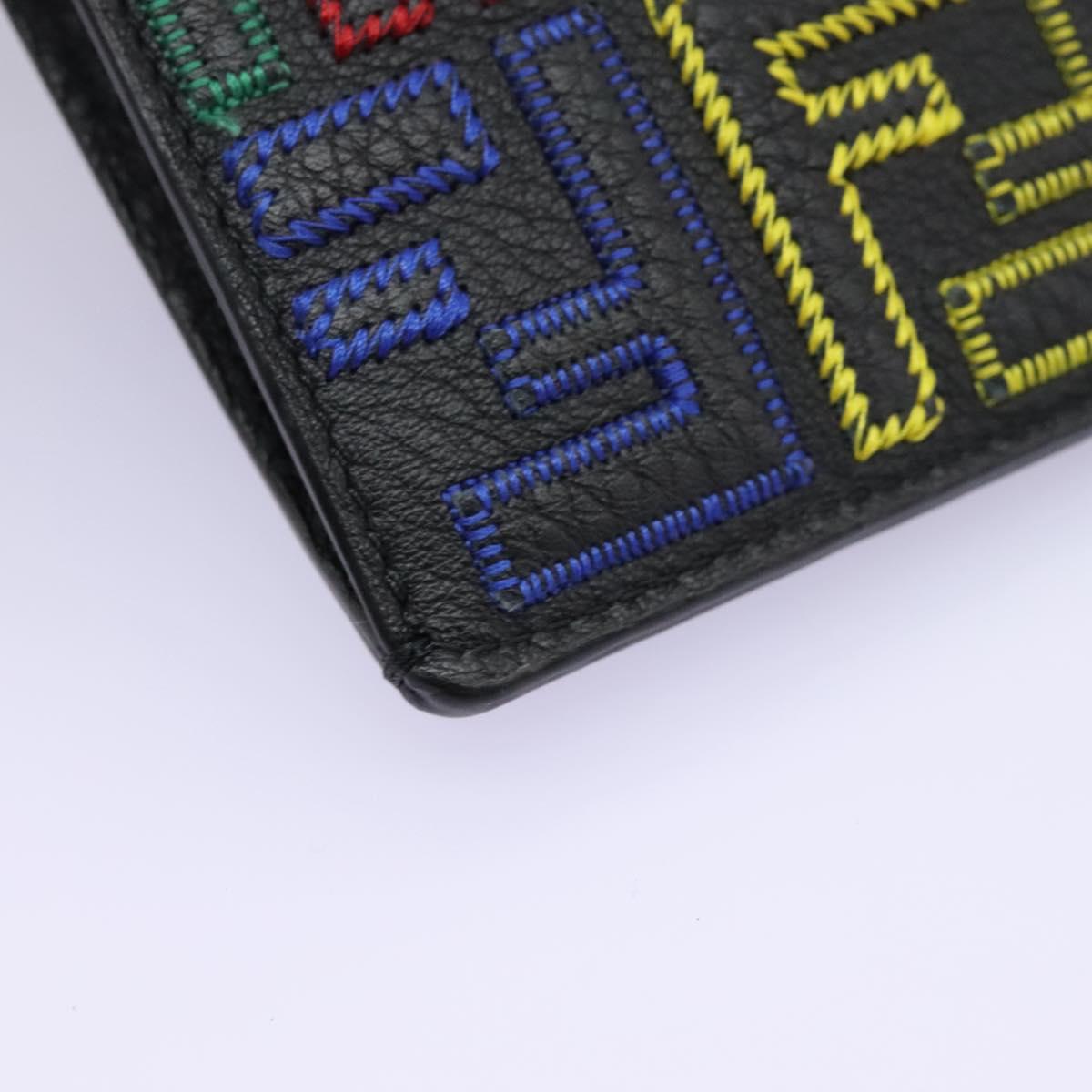 FENDI Zucca Canvas Smartphone Pochette Pouch Black Auth 110673V