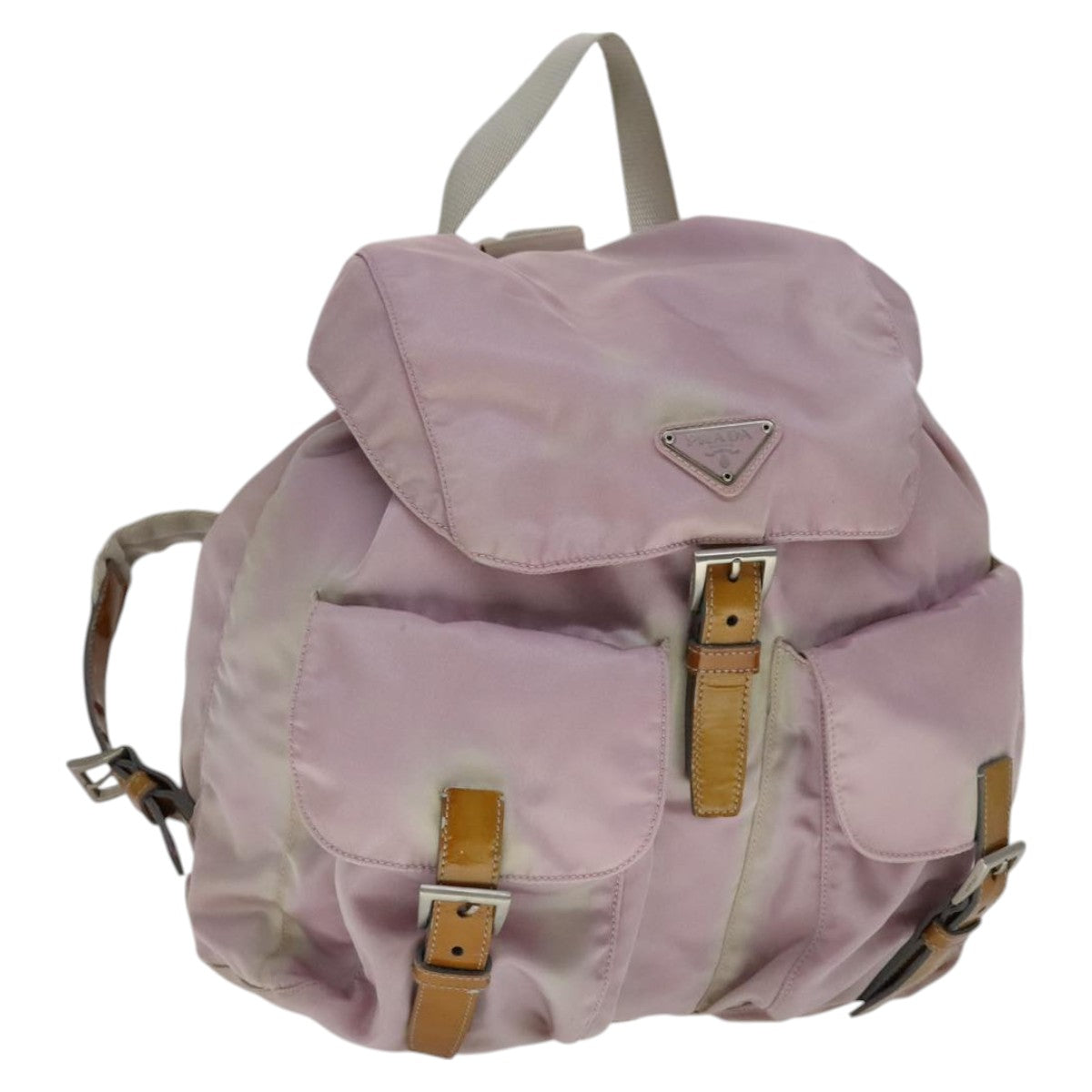PRADA Backpack Nylon Pink Auth 110692