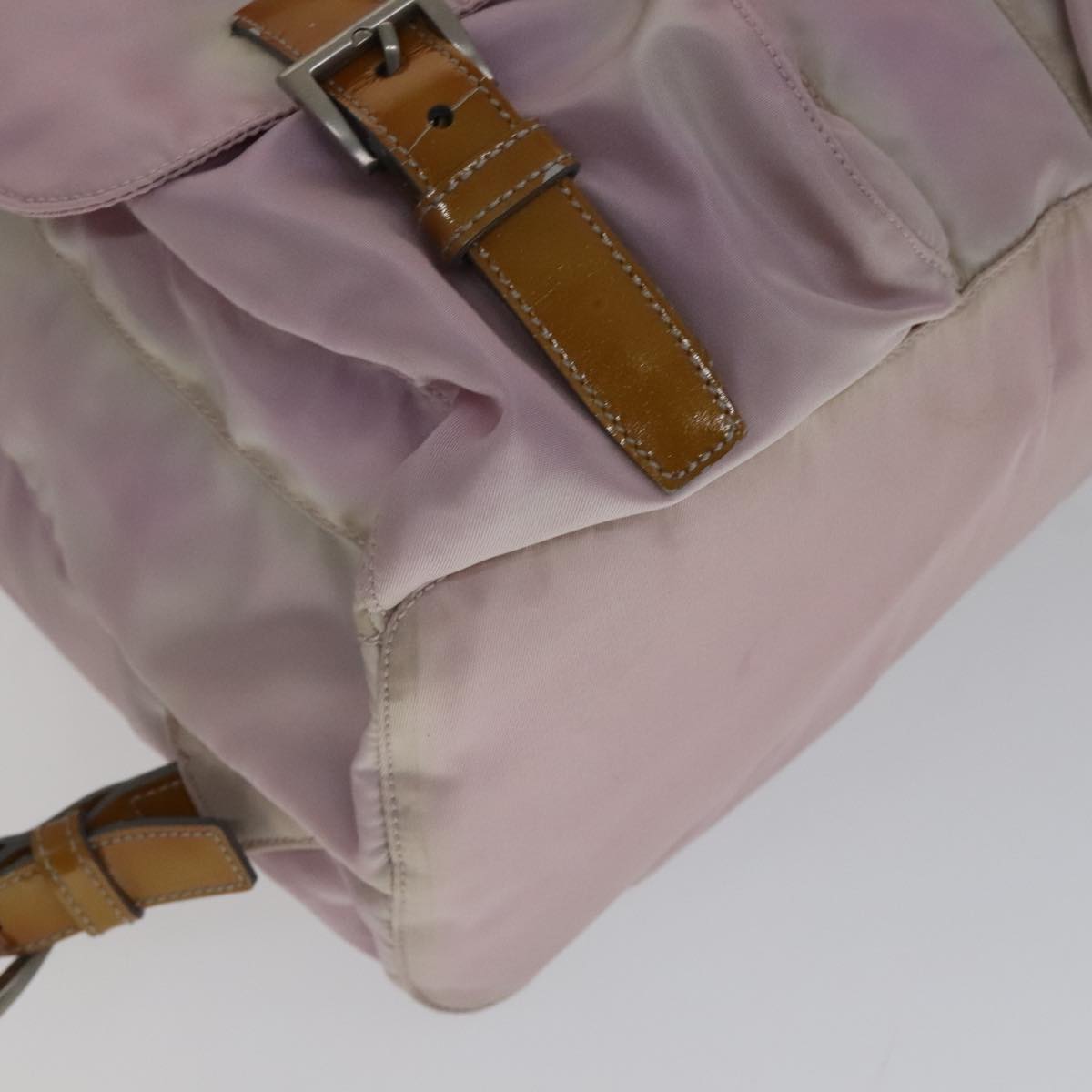 PRADA Backpack Nylon Pink Auth 110692