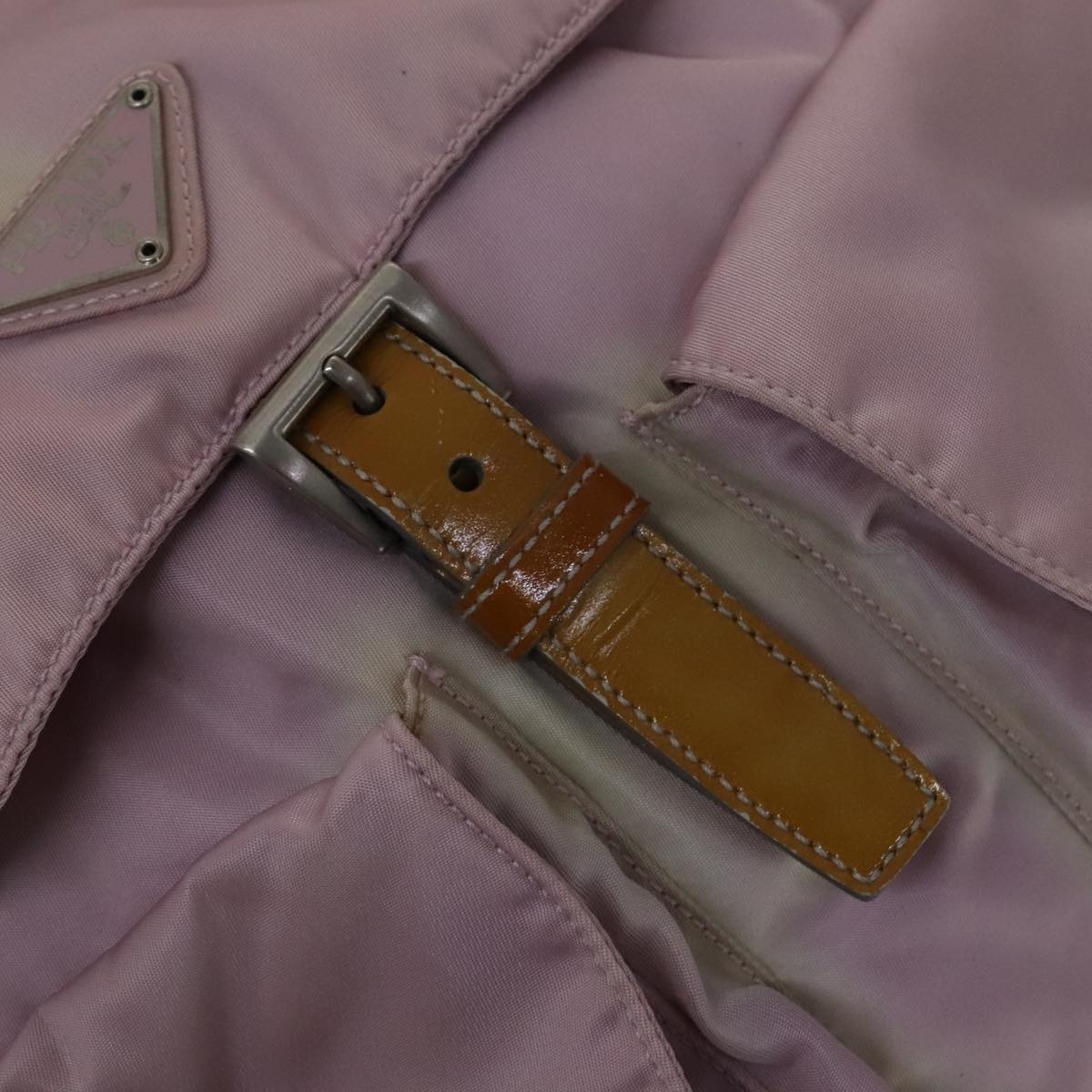 PRADA Backpack Nylon Pink Auth 110692