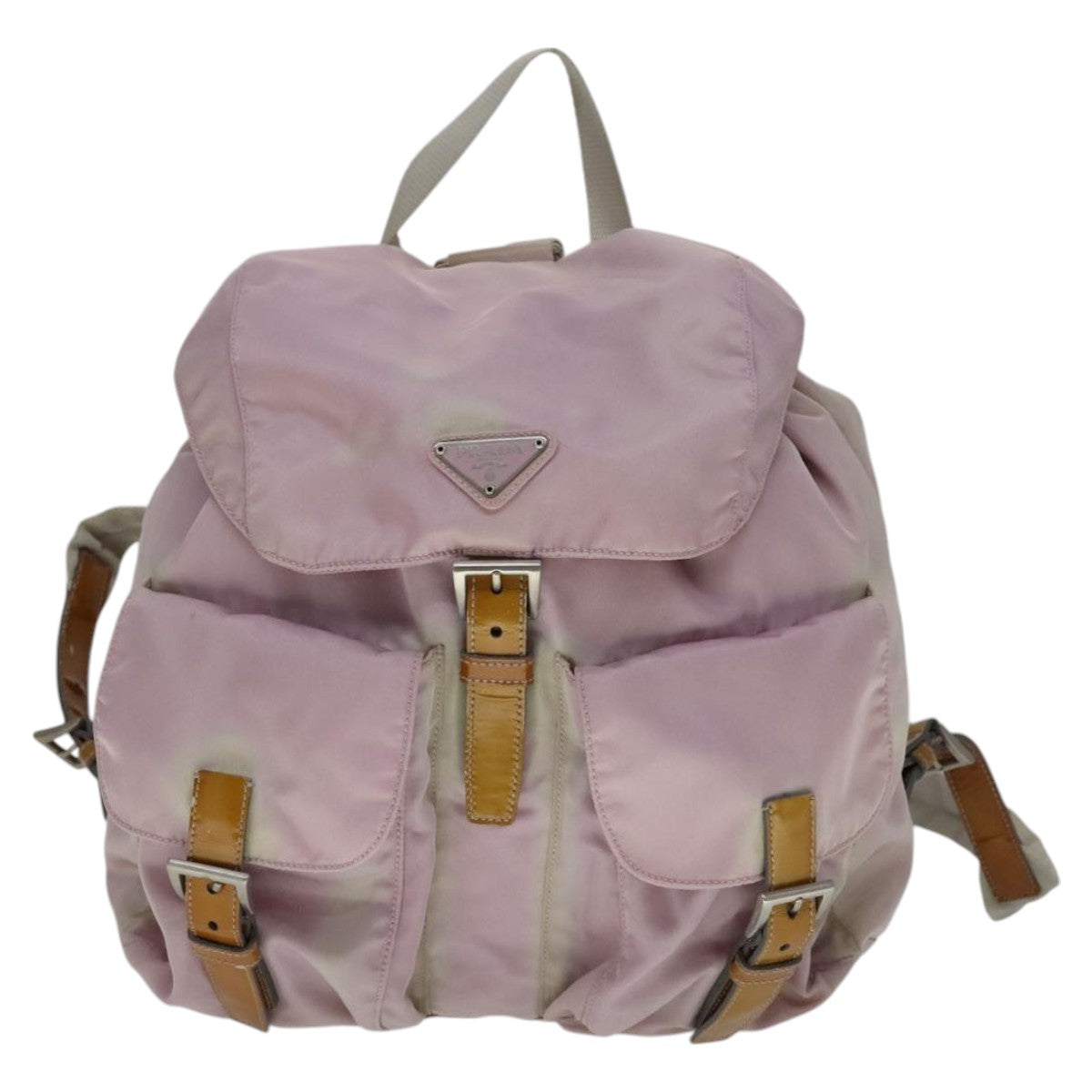 PRADA Backpack Nylon Pink Auth 110692
