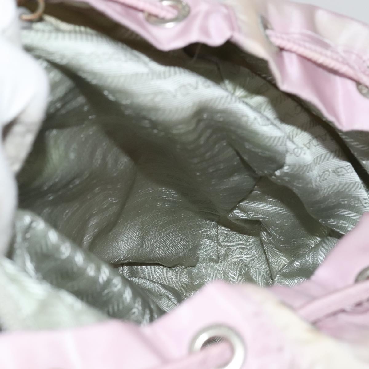 PRADA Backpack Nylon Pink Auth 110692