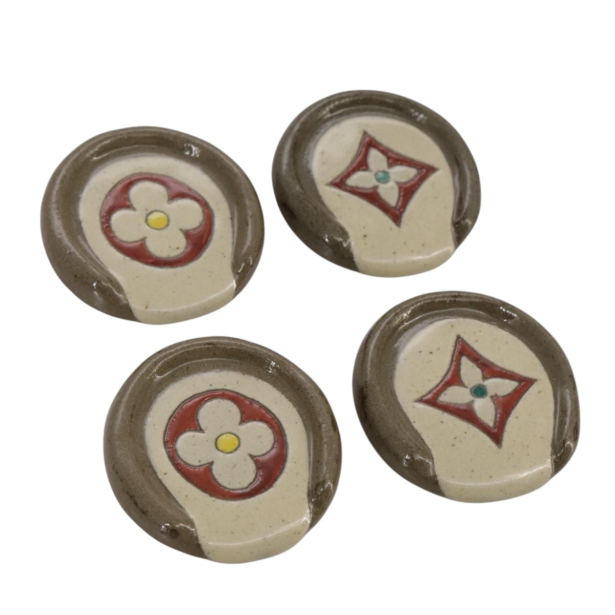 LOUIS VUITTON Okinawa Only Tsuboya Pottery Chopstick Rest Chopstick Auth 110726A