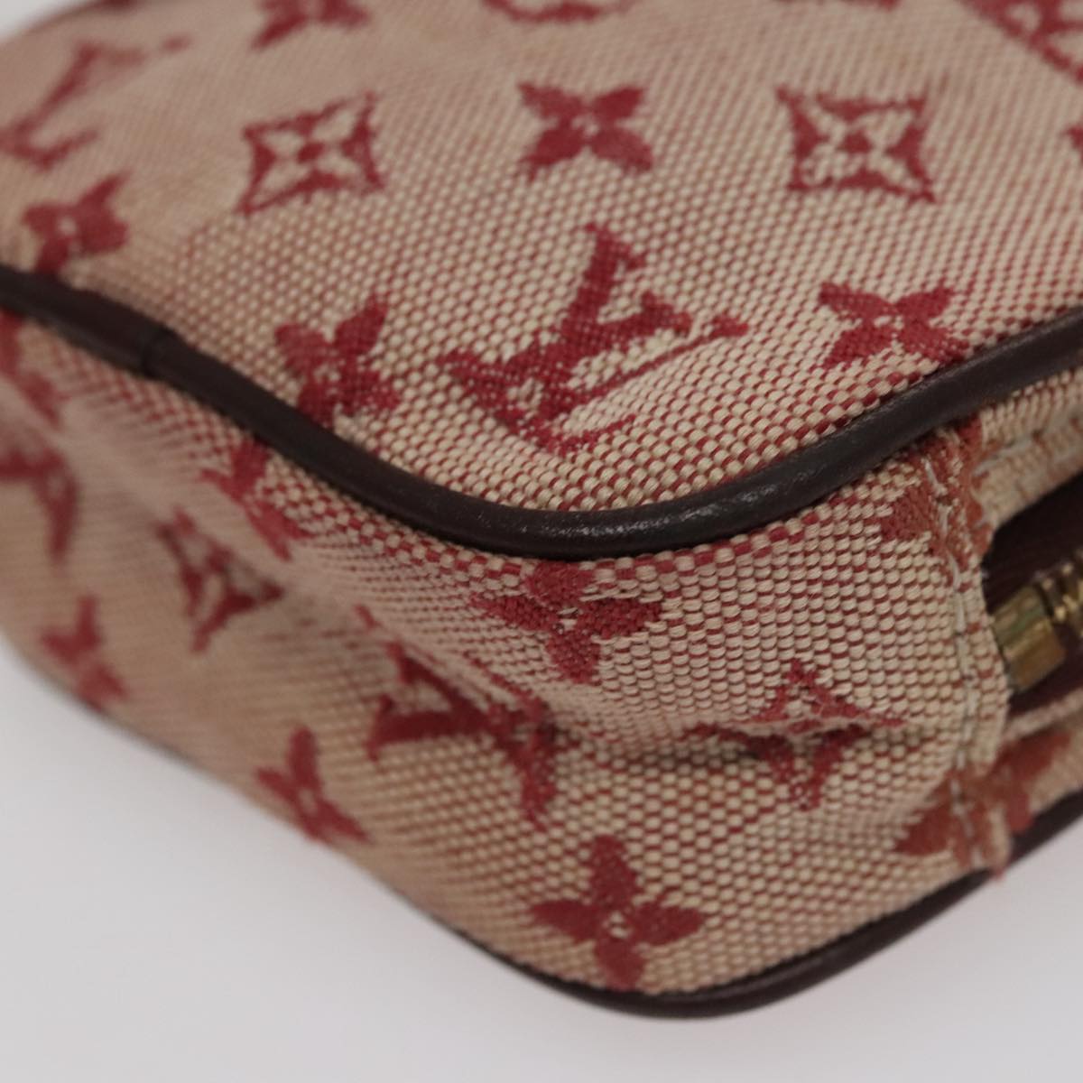LOUIS VUITTON Monogram Mini Usu Digital Pouch Red M60001 LV Auth 110736