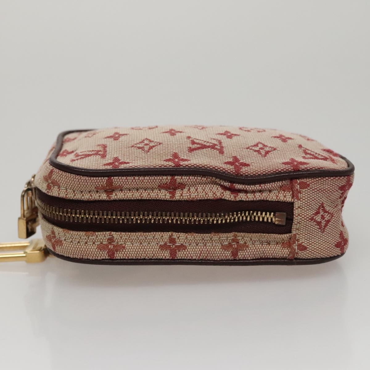 LOUIS VUITTON Monogram Mini Usu Digital Pouch Red M60001 LV Auth 110736