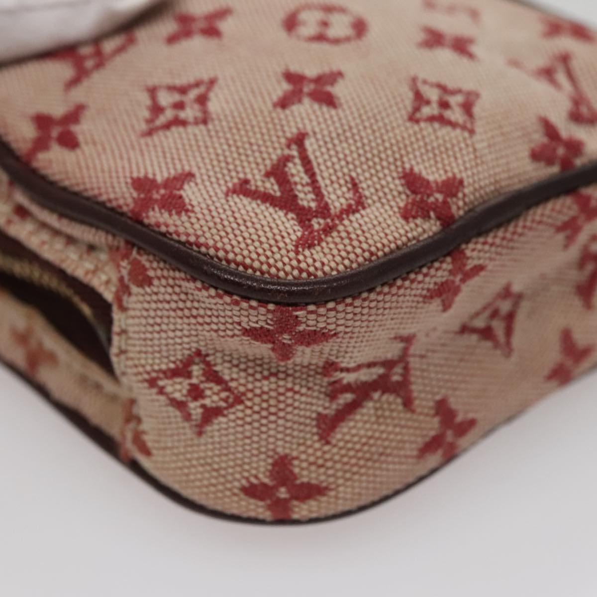 LOUIS VUITTON Monogram Mini Usu Digital Pouch Red M60001 LV Auth 110736