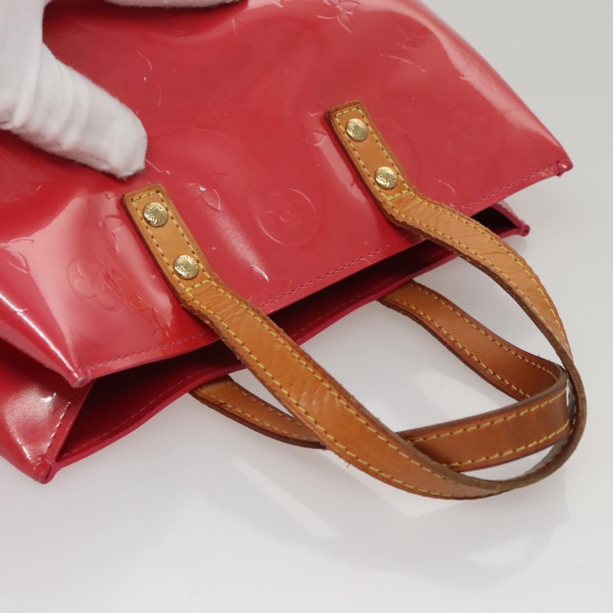 LOUIS VUITTON Monogram Vernis Reade PM Hand Bag Fran Boise M9132F LV Auth 110746