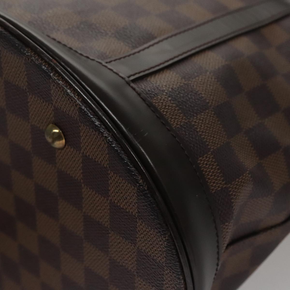 LOUIS VUITTON Damier Ebene Bucket GM Shoulder Bag SPO N42236 LV Auth 110759