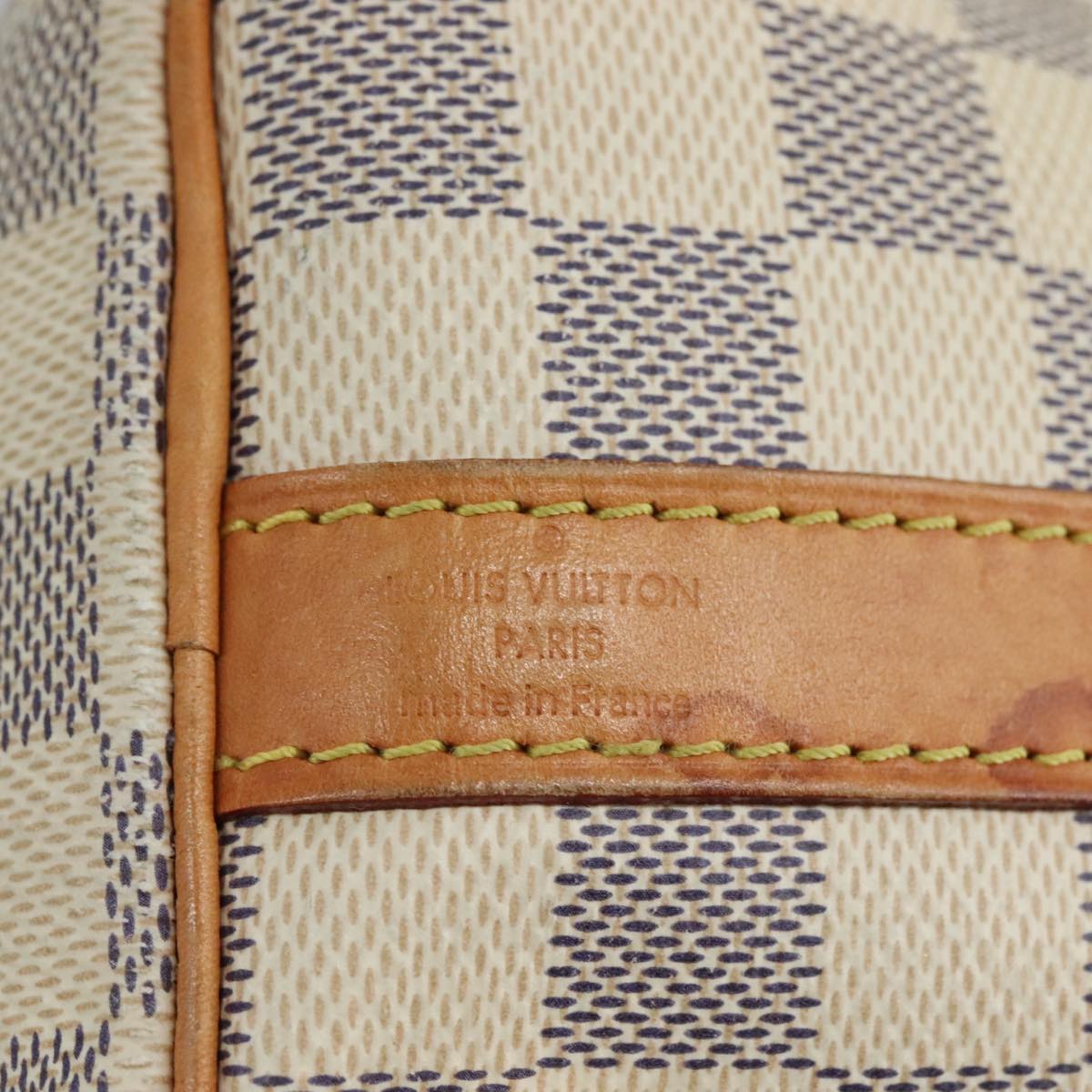LOUIS VUITTON Damier Azur Speedy Bandouliere 25 Hand Bag N41000 LV Auth 110764
