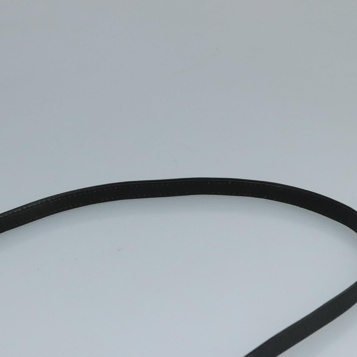 Christian Dior Trotter Canvas Shoulder Bag Navy Gold Auth 110806