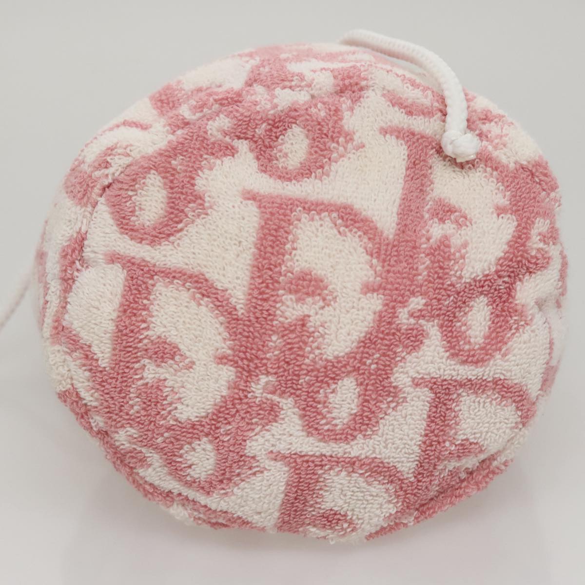 Christian Dior Pile Trotter Hand Bag Pink White Auth 110808