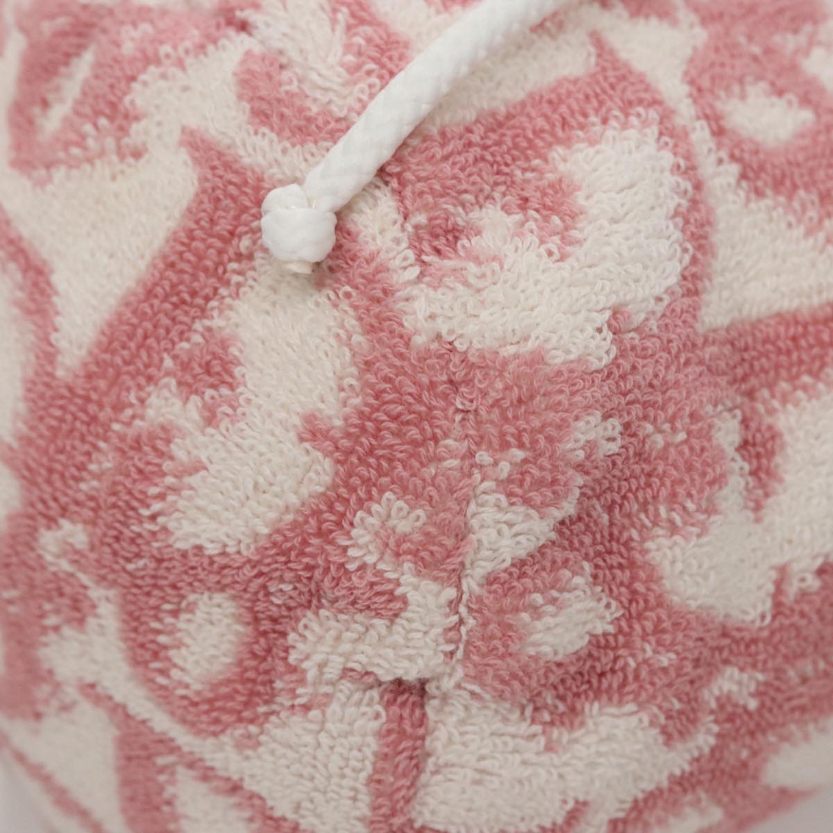 Christian Dior Pile Trotter Hand Bag Pink White Auth 110808