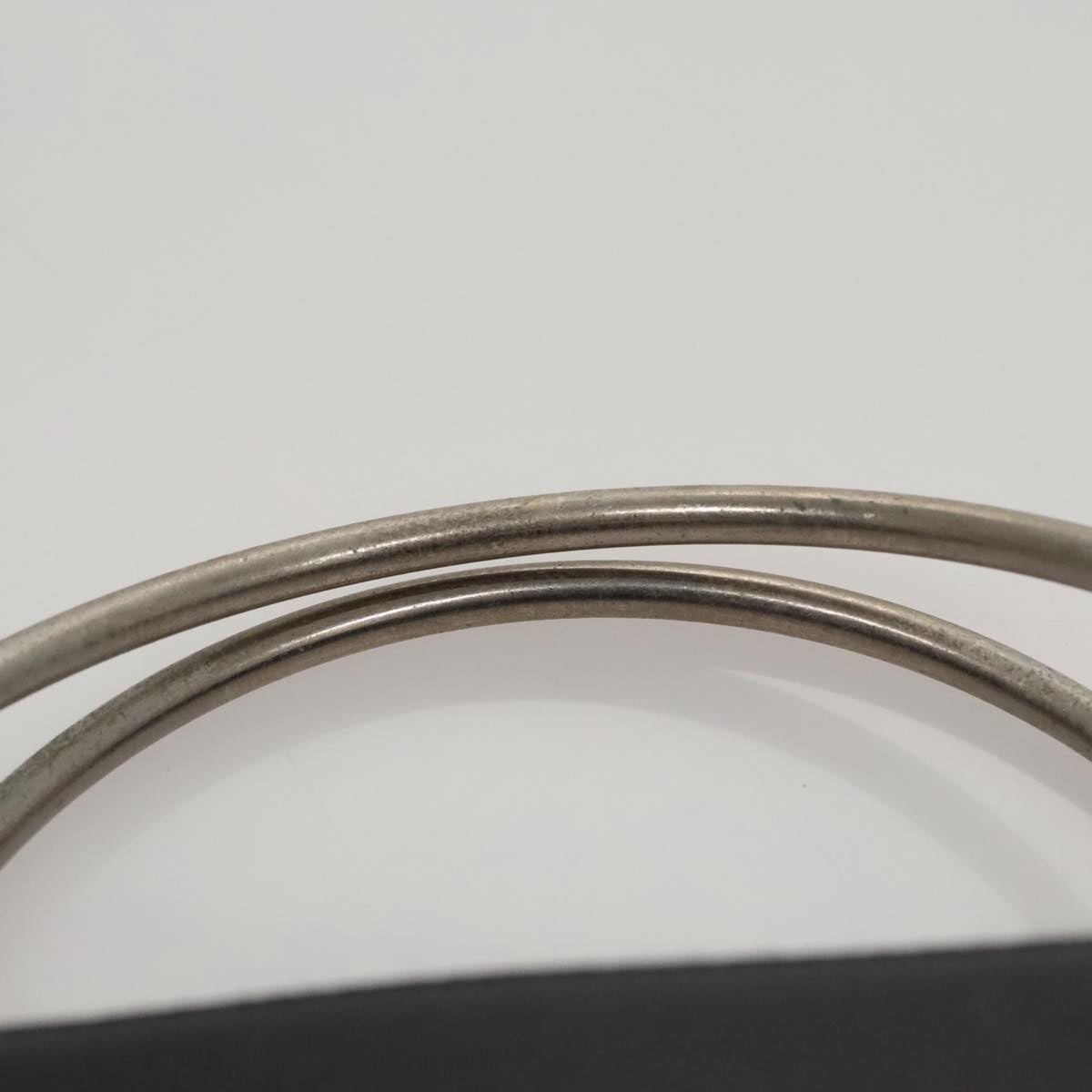 CHANEL Hand Bag Caviar Skin Black Silver CC Auth 110813