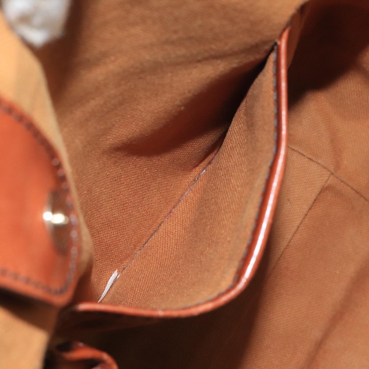 BURBERRY Nova Check Shoulder Bag PVC Suede Beige Brown gold Auth 110833