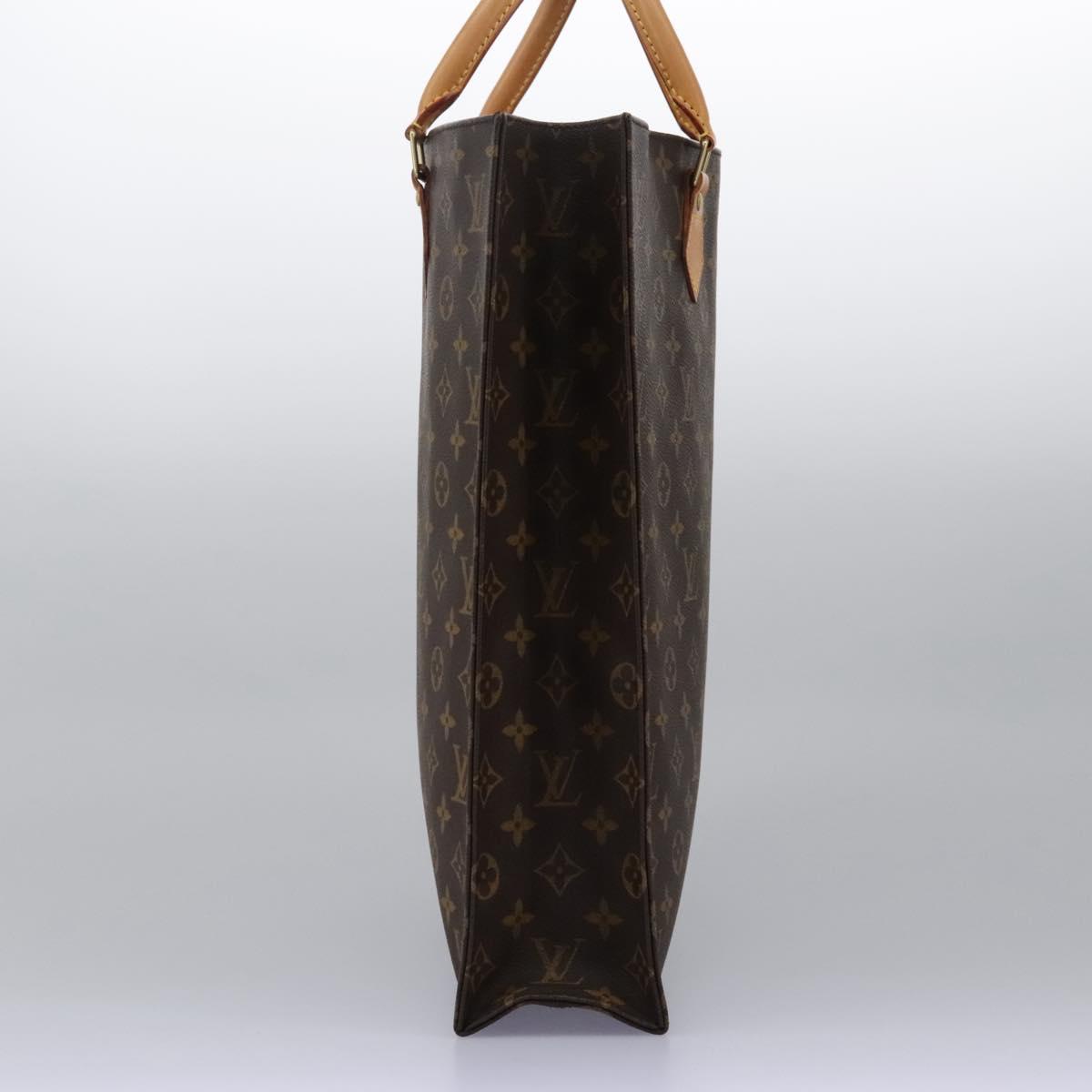 LOUIS VUITTON Monogram Sac Plat Hand Bag M51140 LV Auth 110857