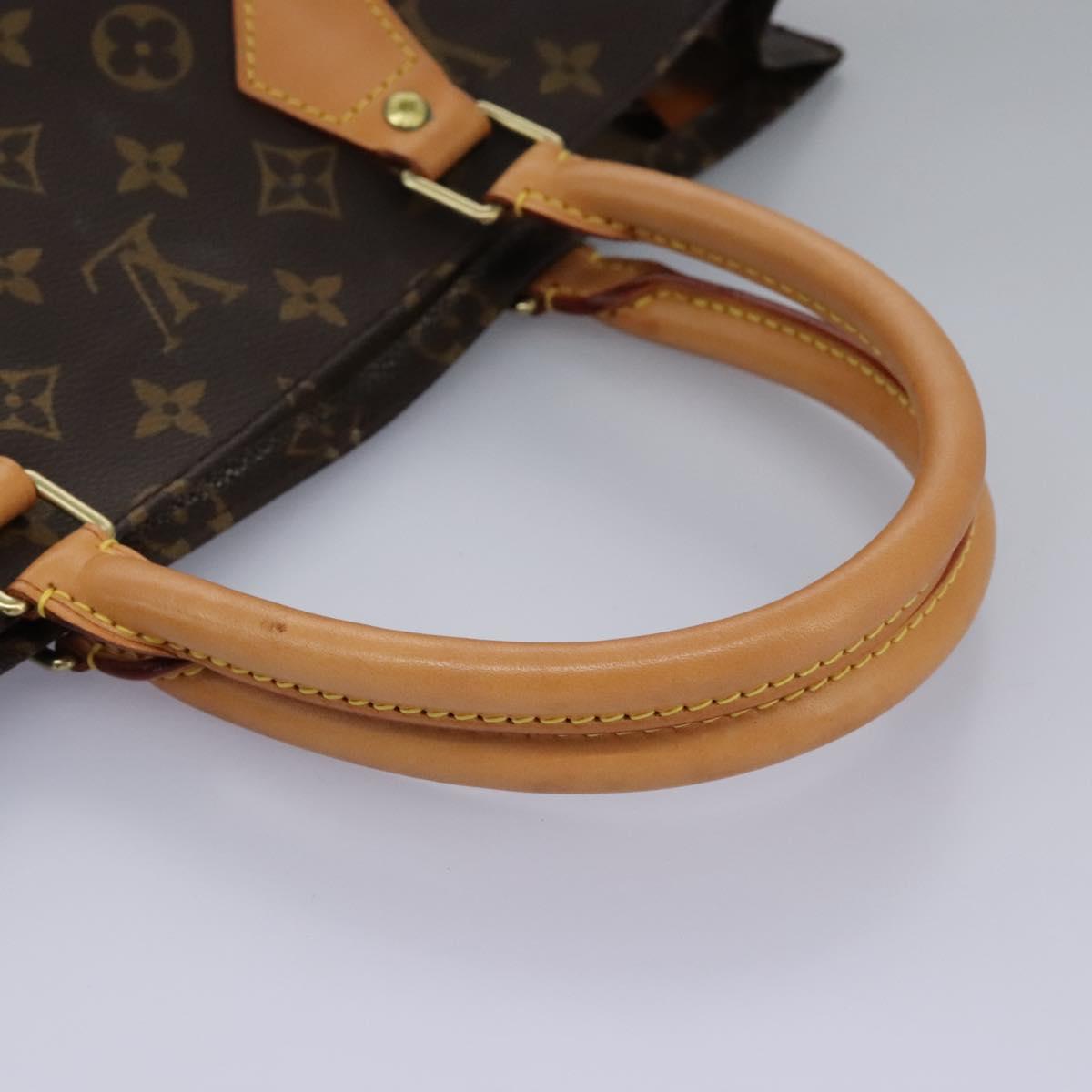 LOUIS VUITTON Monogram Sac Plat Hand Bag M51140 LV Auth 110857