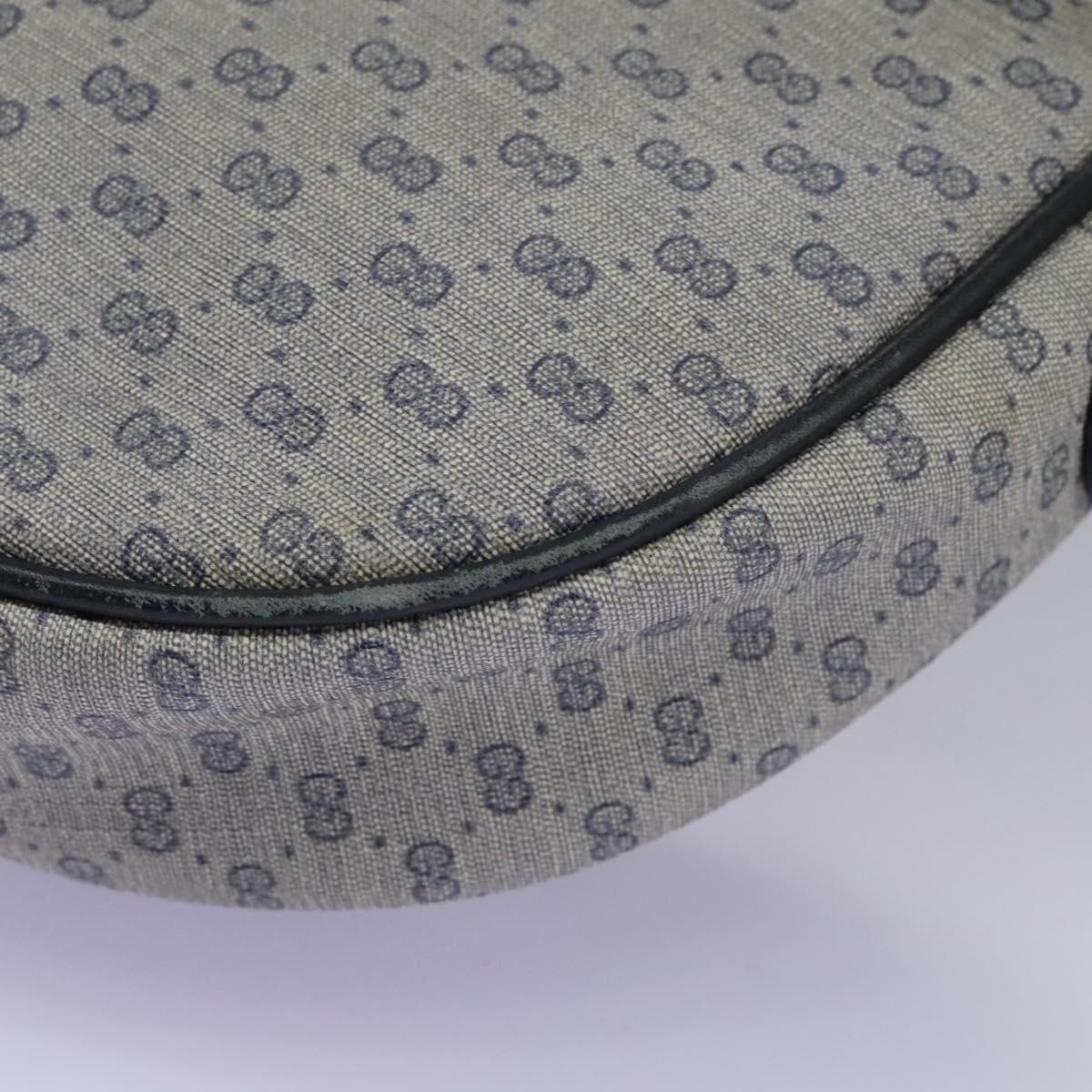 GUCCI Micro GG Supreme Shoulder Bag PVC Navy Gold 001 58 0930 Auth 110882