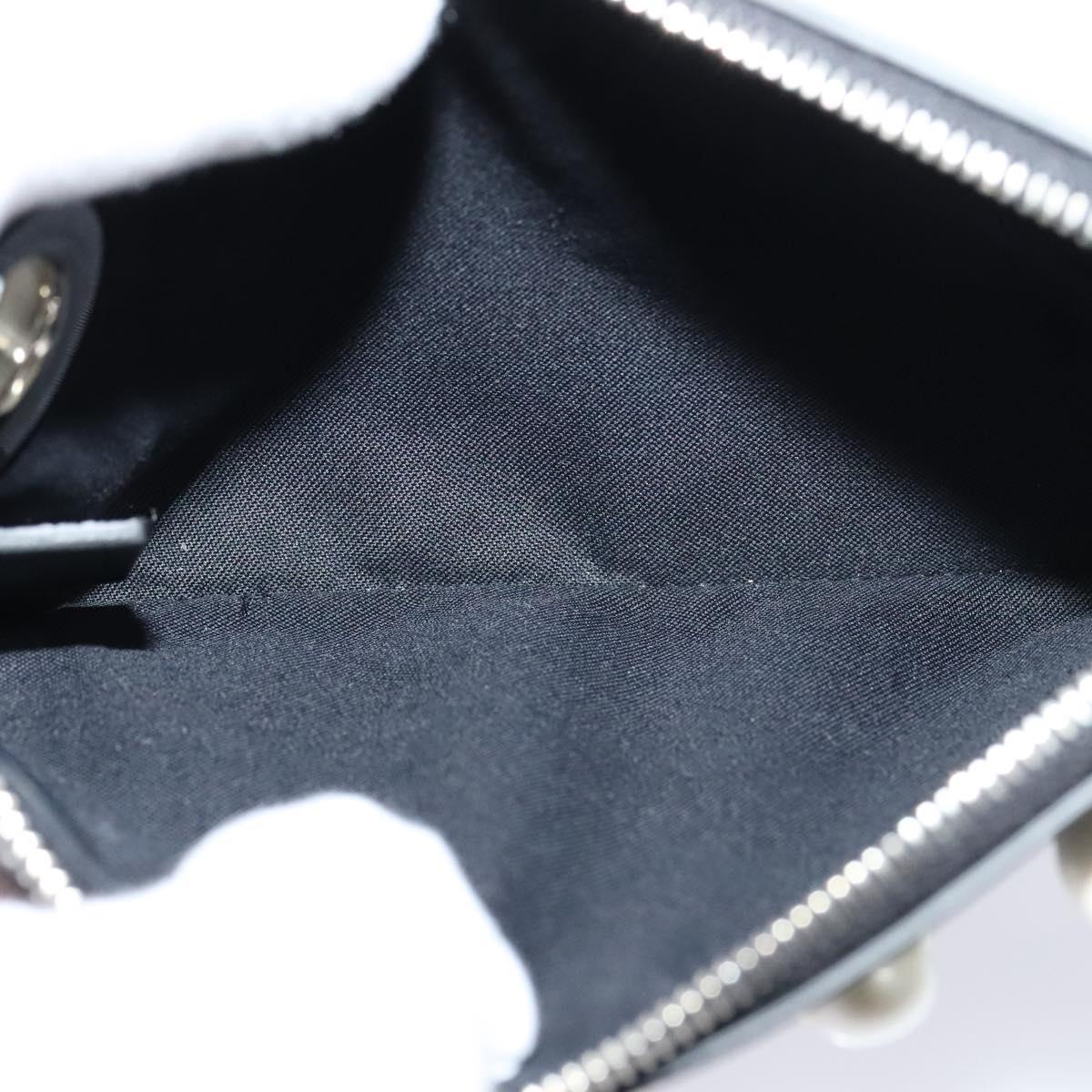 FENDI Triplet Clutch Bag Leather Black Auth 110887V