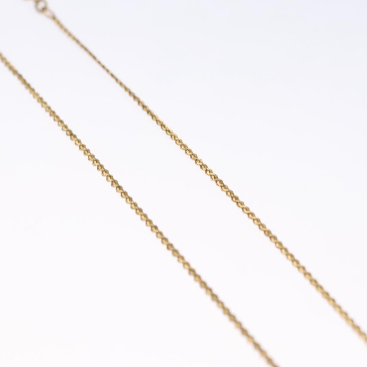 Christian Dior Necklace metal Gold Tone Auth 110890
