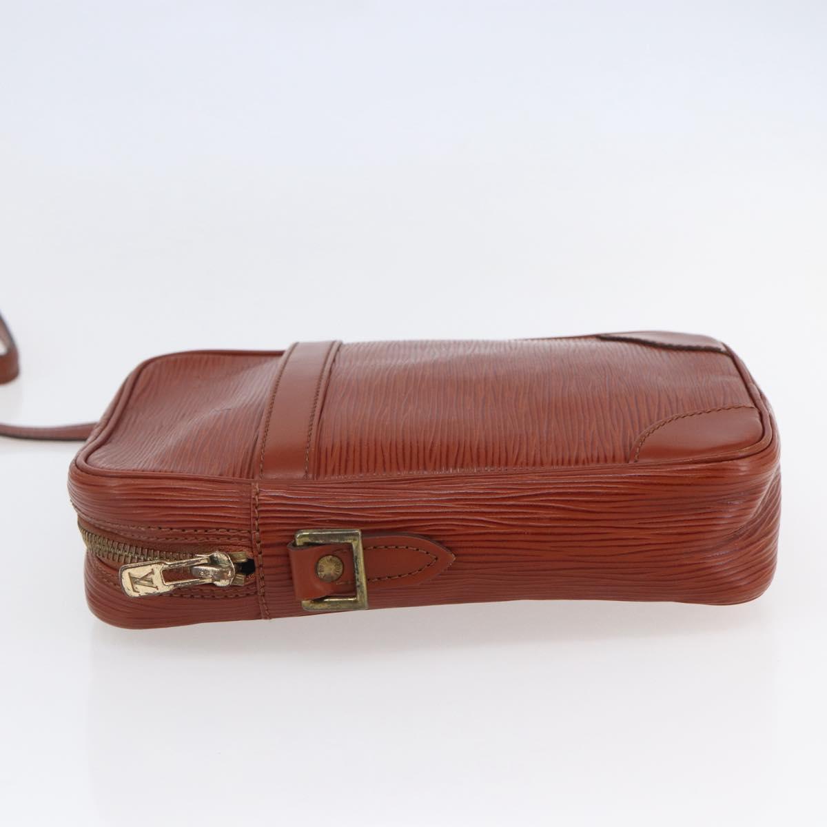 LOUIS VUITTON Epi Danube Shoulder Bag Brown M51694 LV Auth 110914