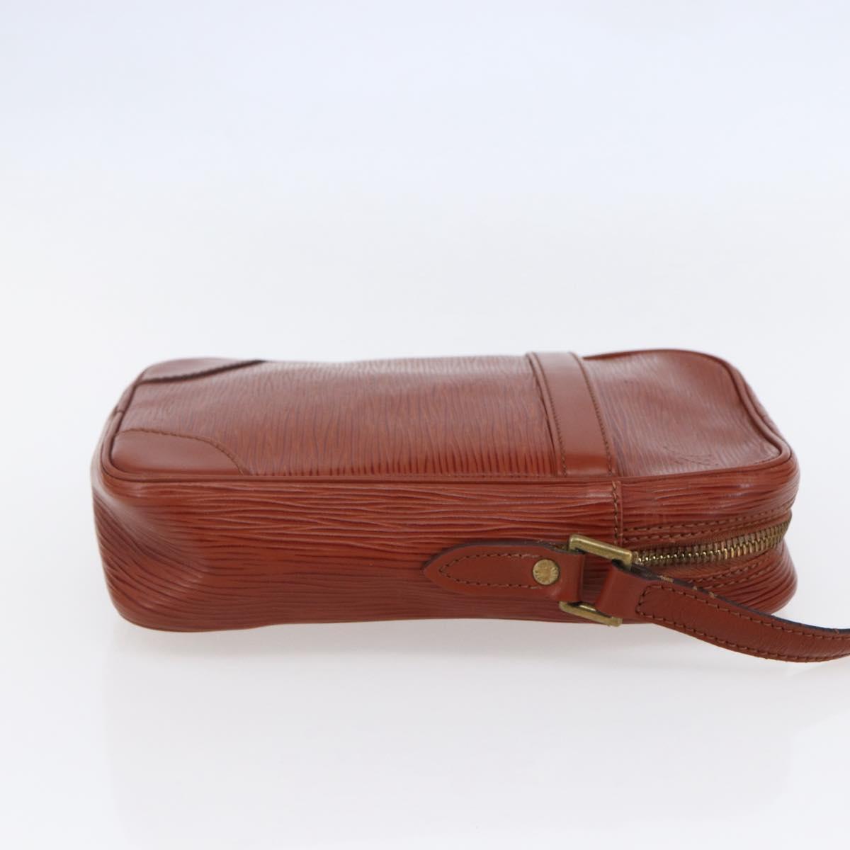 LOUIS VUITTON Epi Danube Shoulder Bag Brown M51694 LV Auth 110914