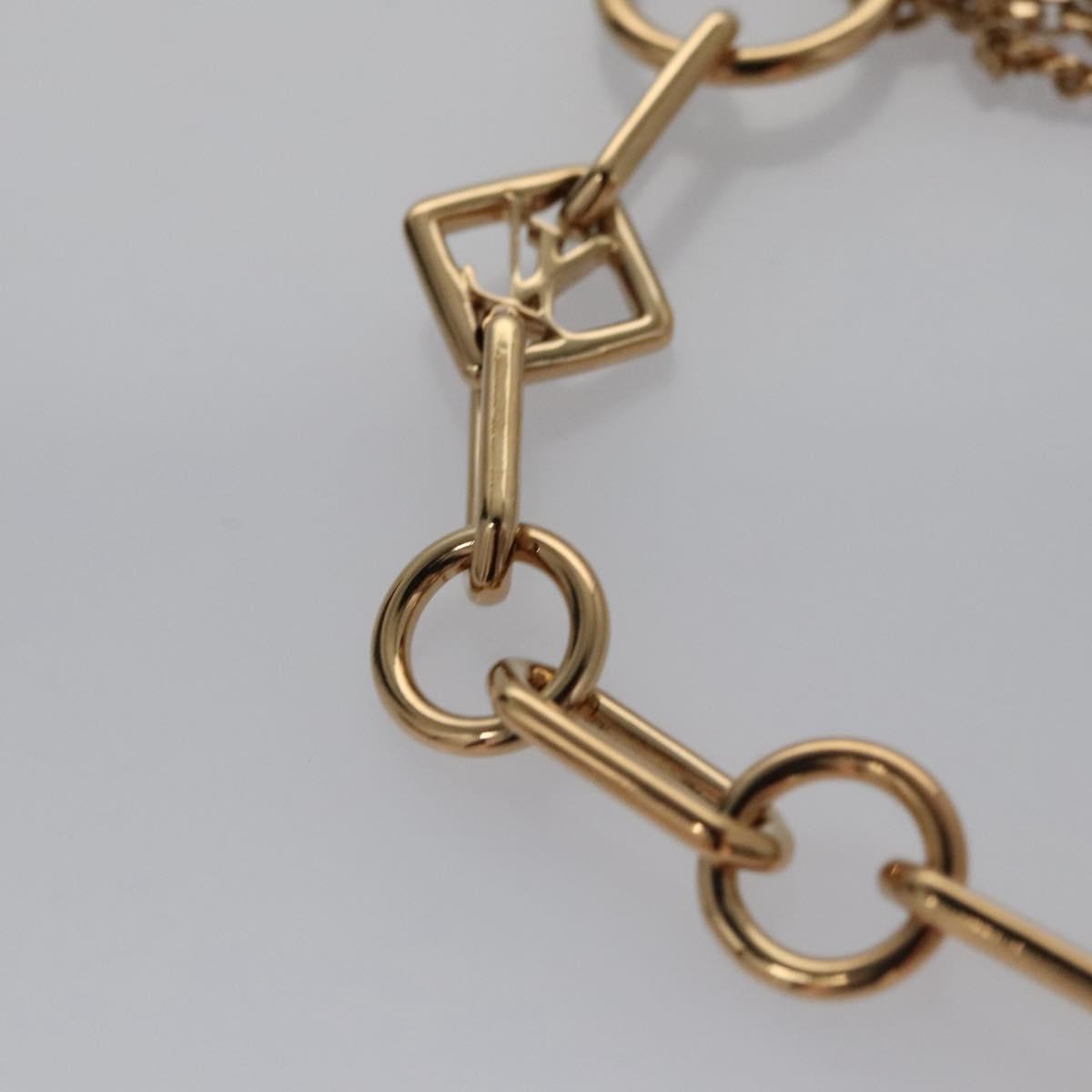 LOUIS VUITTON Brassler Chaine Pegas Bracelet Gold Tone M65362 LV Auth 110925