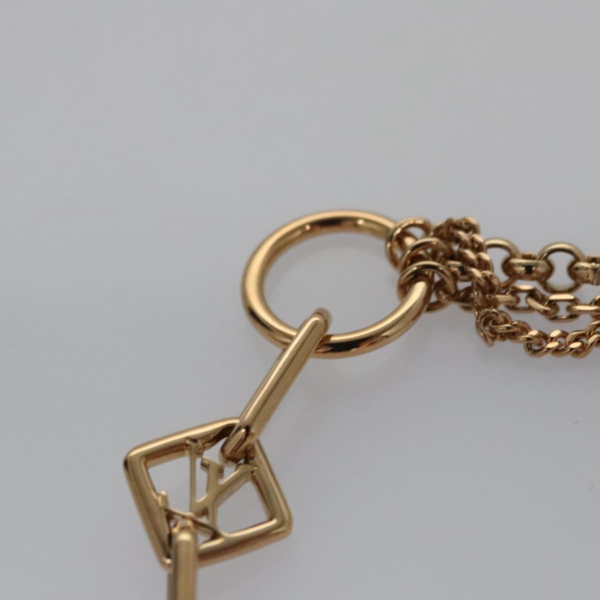 LOUIS VUITTON Brassler Chaine Pegas Bracelet Gold Tone M65362 LV Auth 110925