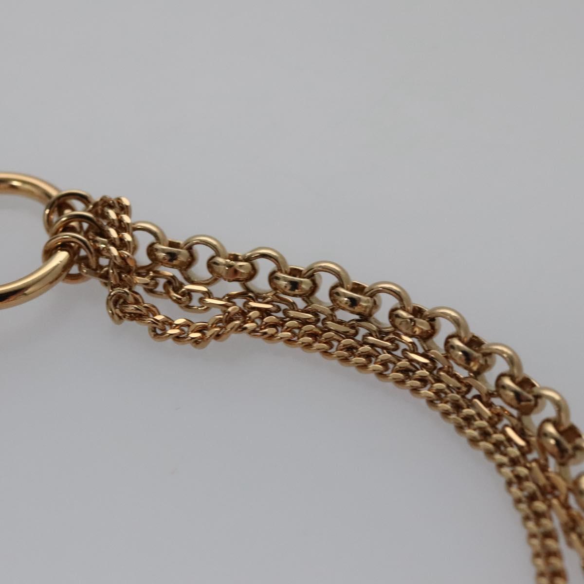 LOUIS VUITTON Brassler Chaine Pegas Bracelet Gold Tone M65362 LV Auth 110925