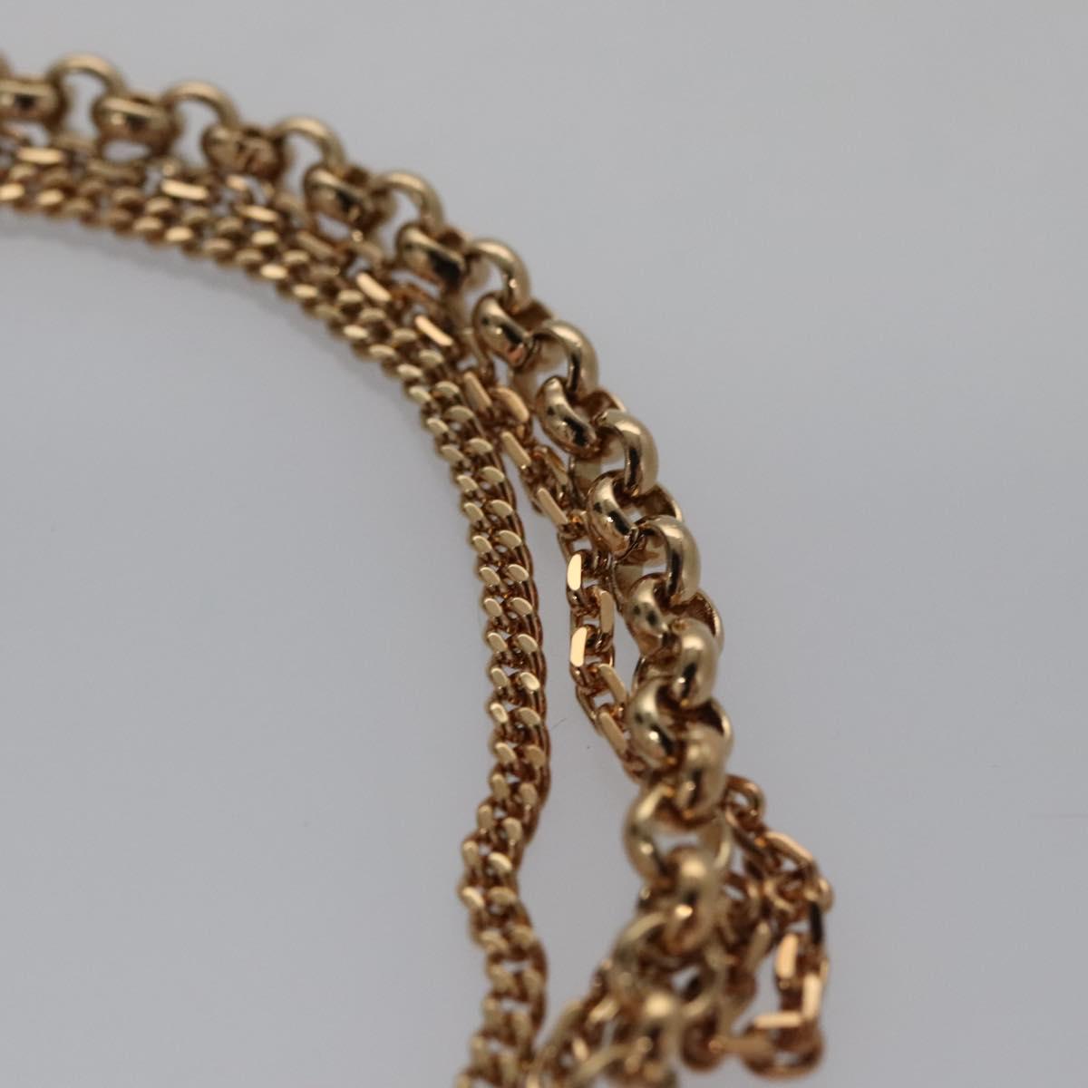 LOUIS VUITTON Brassler Chaine Pegas Bracelet Gold Tone M65362 LV Auth 110925