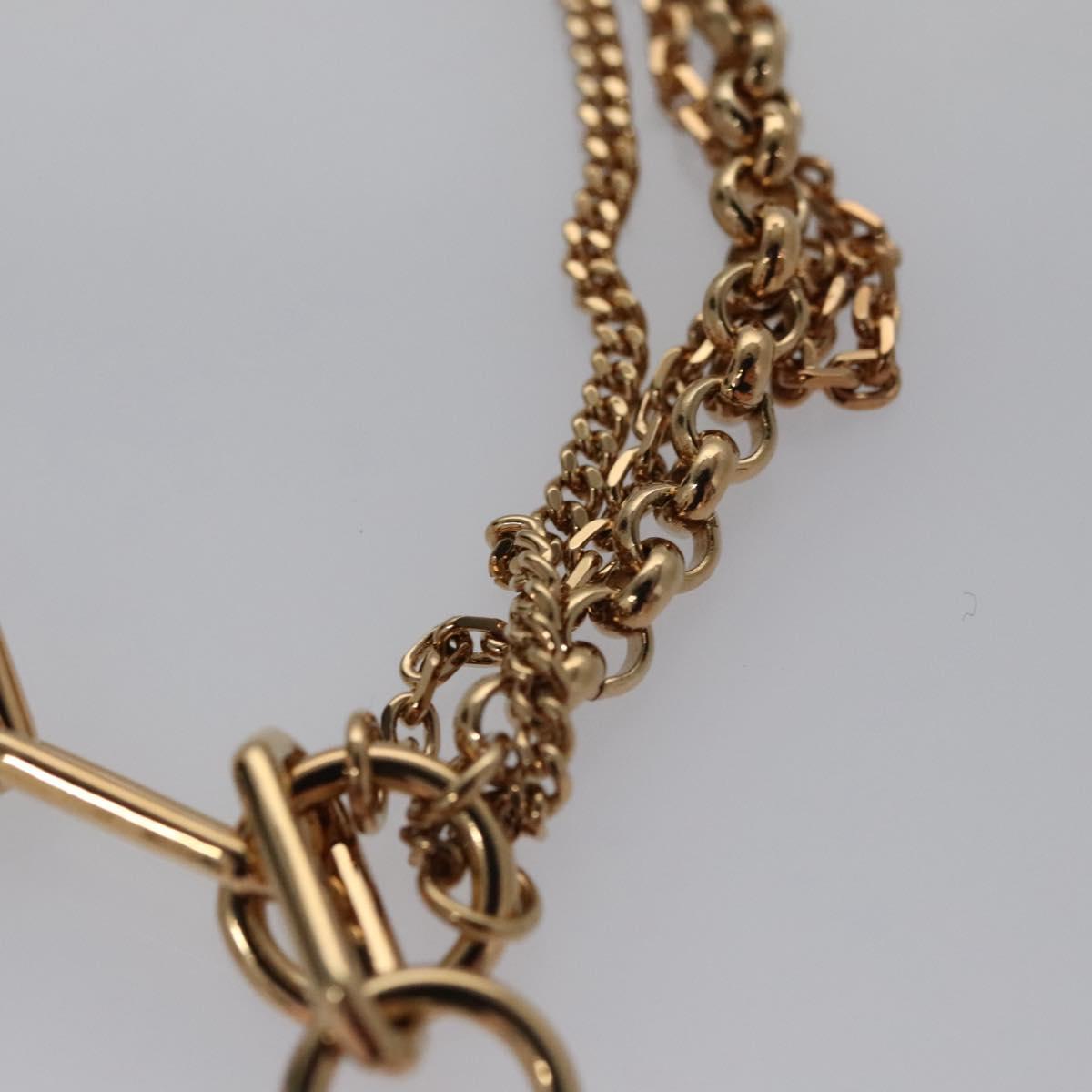 LOUIS VUITTON Brassler Chaine Pegas Bracelet Gold Tone M65362 LV Auth 110925
