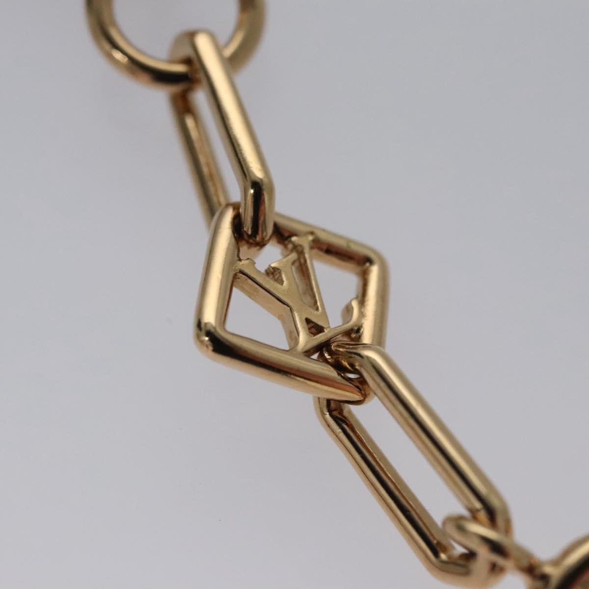 LOUIS VUITTON Brassler Chaine Pegas Bracelet Gold Tone M65362 LV Auth 110925