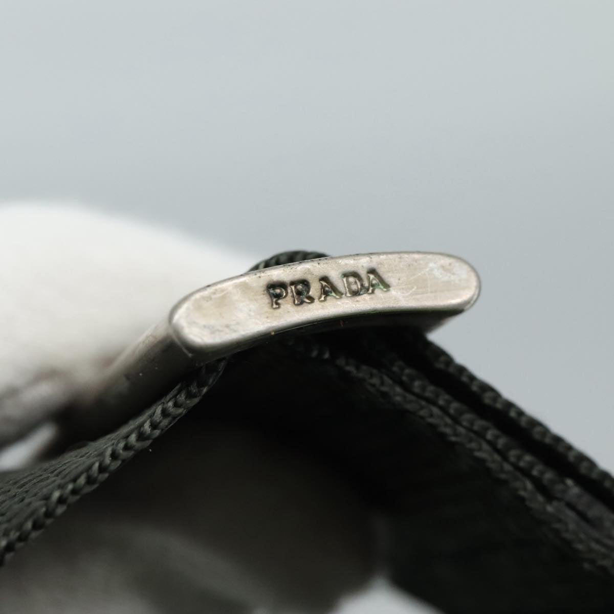 PRADA Shoulder Bag Nylon Green Auth 111079