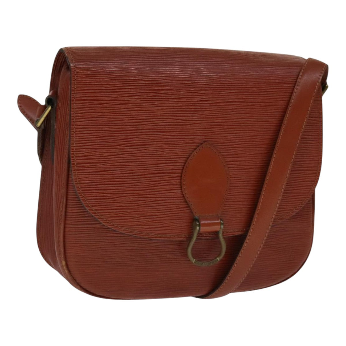 LOUIS VUITTON Epi Saint Cloud GM Shoulder Bag Brown M52193 LV Auth 111133