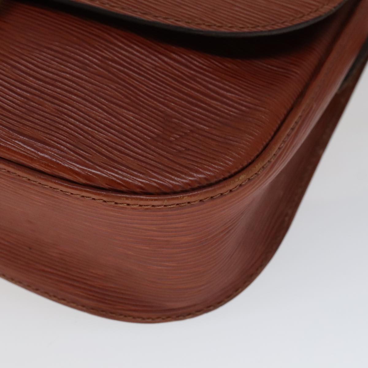 LOUIS VUITTON Epi Saint Cloud GM Shoulder Bag Brown M52193 LV Auth 111133