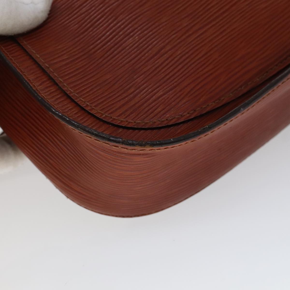 LOUIS VUITTON Epi Saint Cloud GM Shoulder Bag Brown M52193 LV Auth 111133