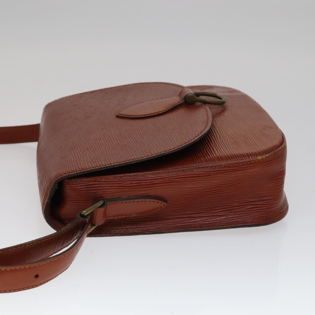 LOUIS VUITTON Epi Saint Cloud GM Shoulder Bag Brown M52193 LV Auth 111133
