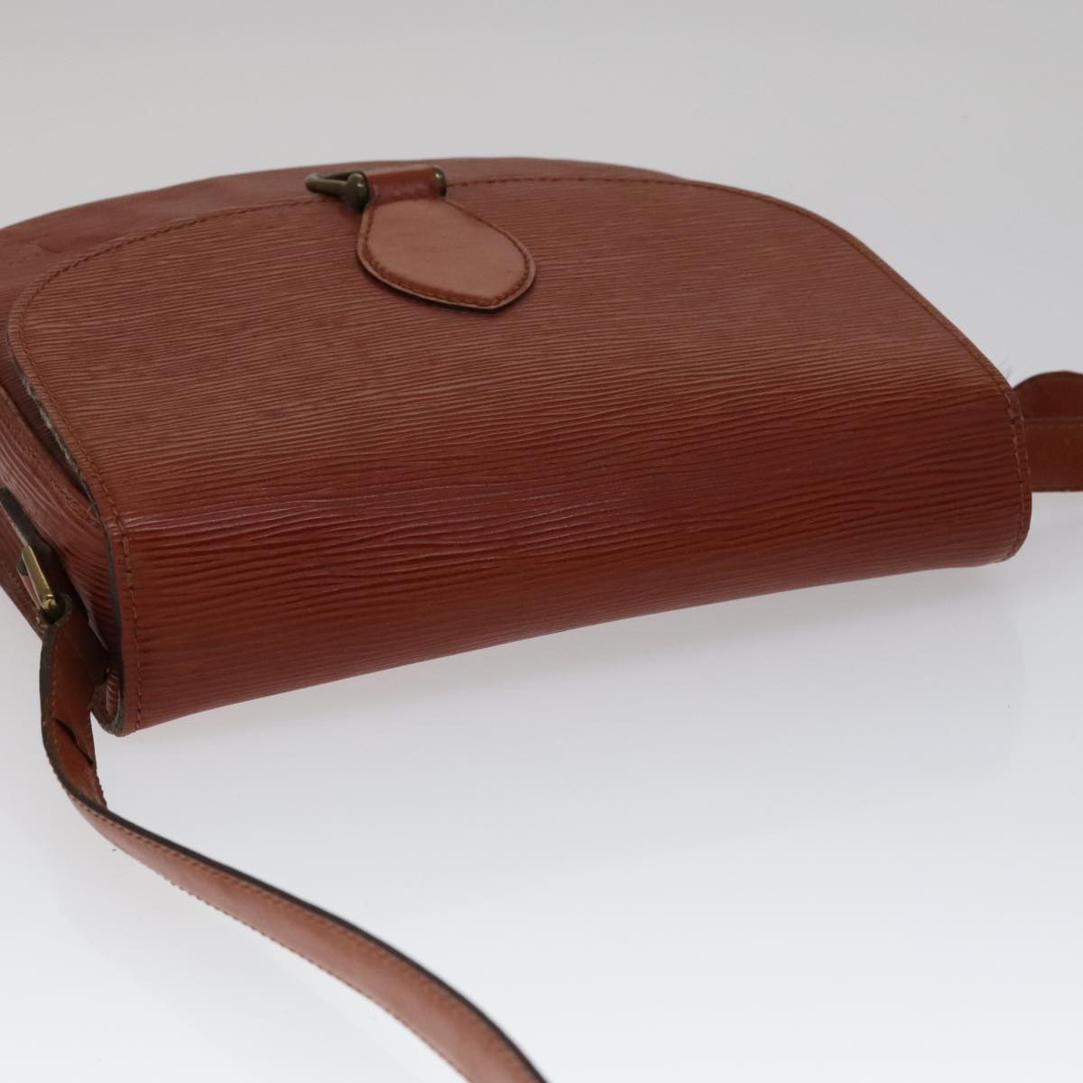 LOUIS VUITTON Epi Saint Cloud GM Shoulder Bag Brown M52193 LV Auth 111133