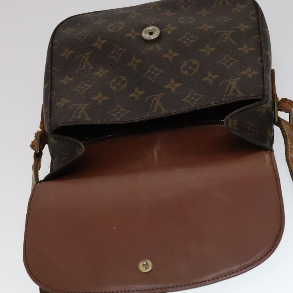 LOUIS VUITTON Monogram Saint Cloud GM Shoulder Bag M51242 LV Auth 111153