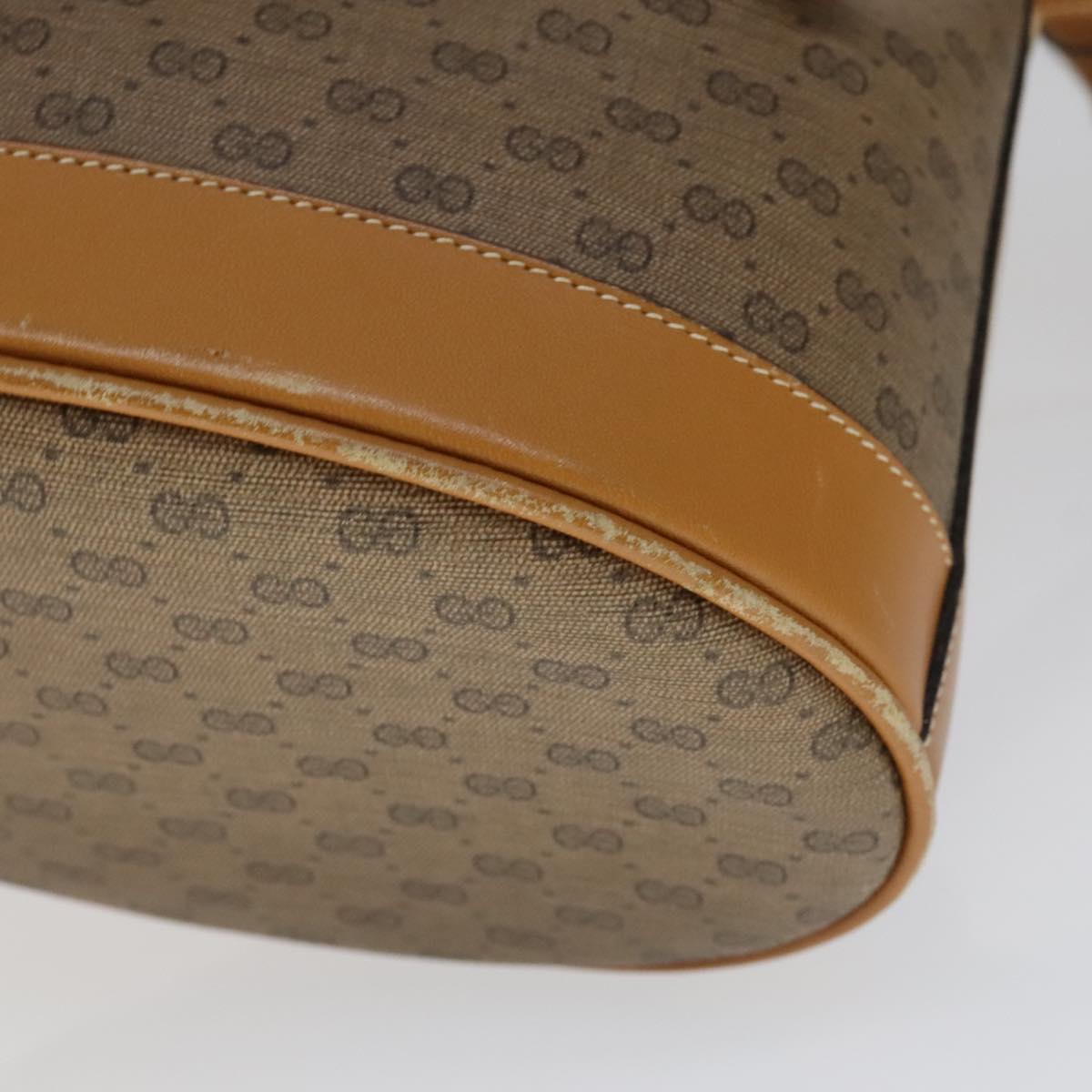 GUCCI Micro GG Supreme Shoulder Bag PVC Brown 007 14 0071 Auth 111171