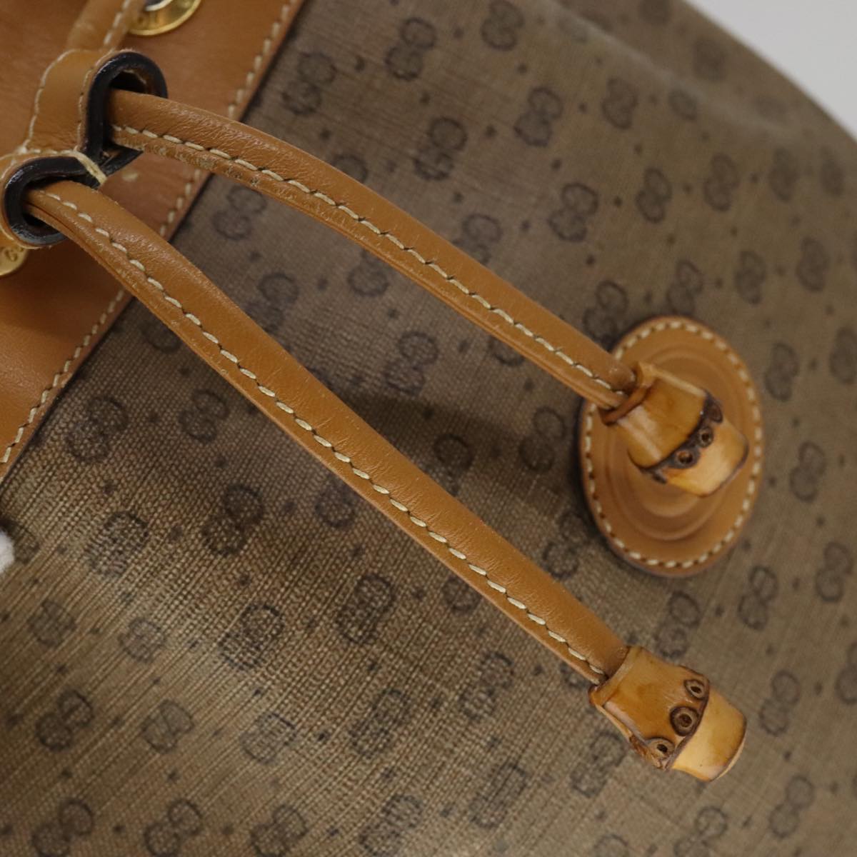GUCCI Micro GG Supreme Shoulder Bag PVC Brown 007 14 0071 Auth 111171