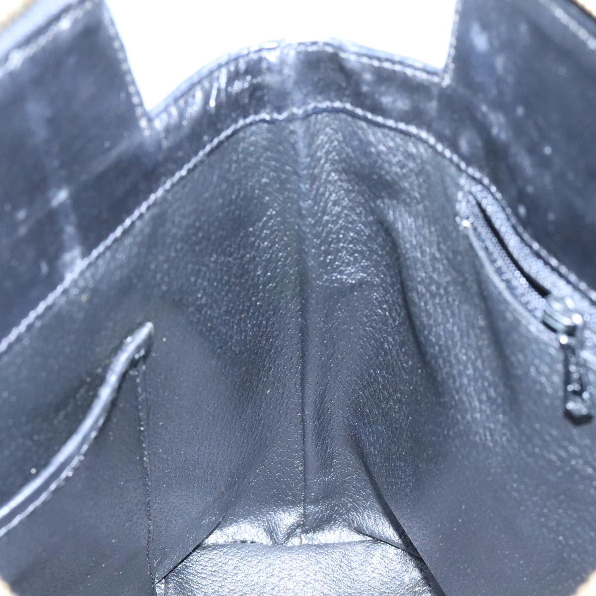 CELINE Macadam Canvas Hand Bag PVC Black Auth 111195