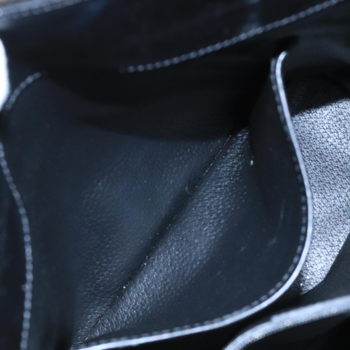 CELINE Macadam Canvas Hand Bag PVC Black Auth 111195