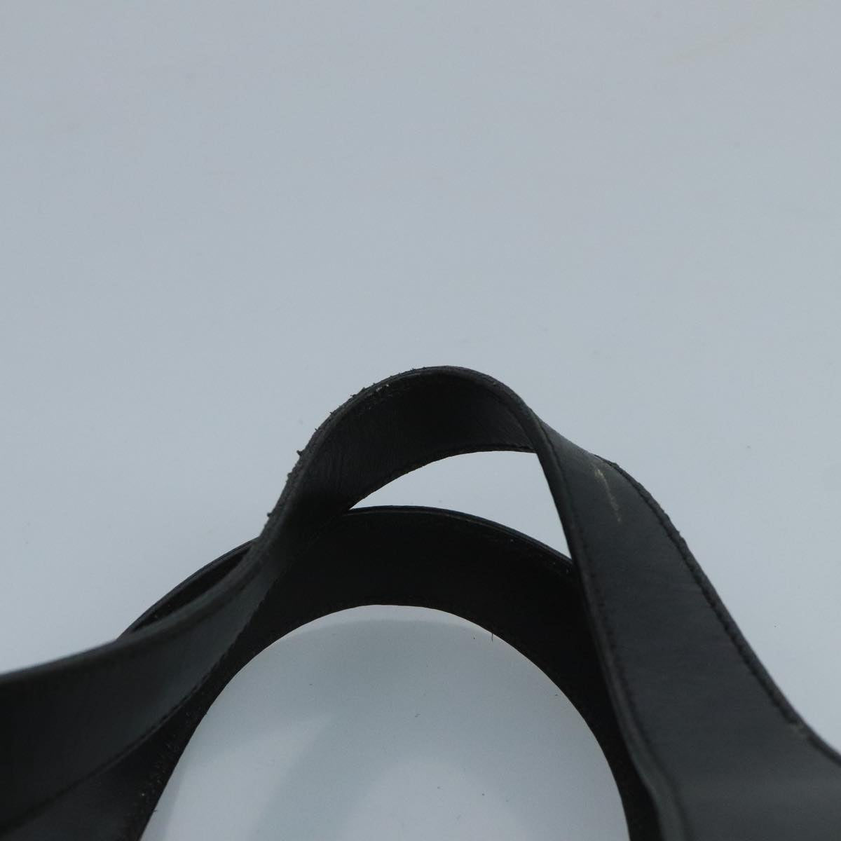 CELINE Macadam Canvas Hand Bag PVC Black Auth 111195