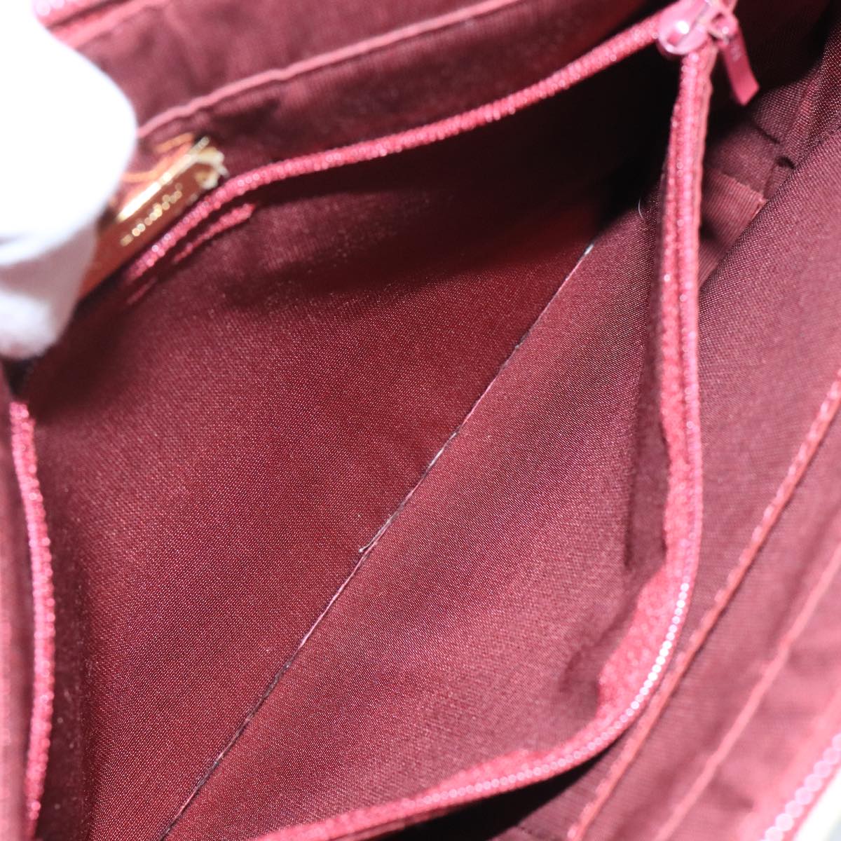 BURBERRY Nova Check Tote Bag Canvas Leather Beige Red gold Auth 111204