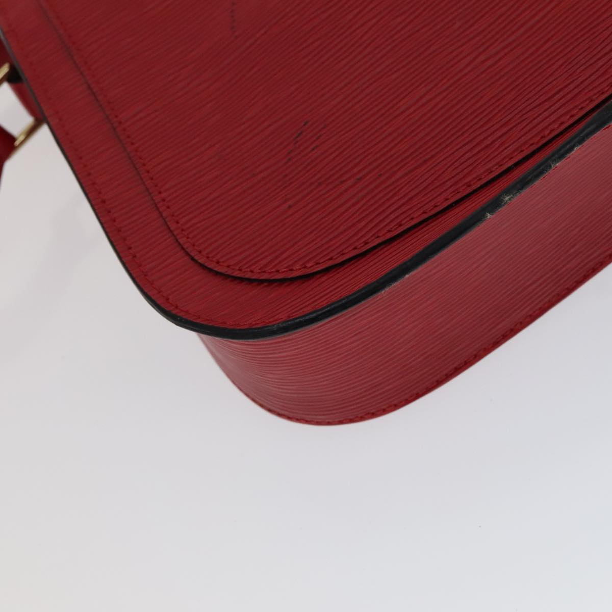 LOUIS VUITTON Epi Saint Cloud GM Shoulder Bag Red M52197 LV Auth 111225