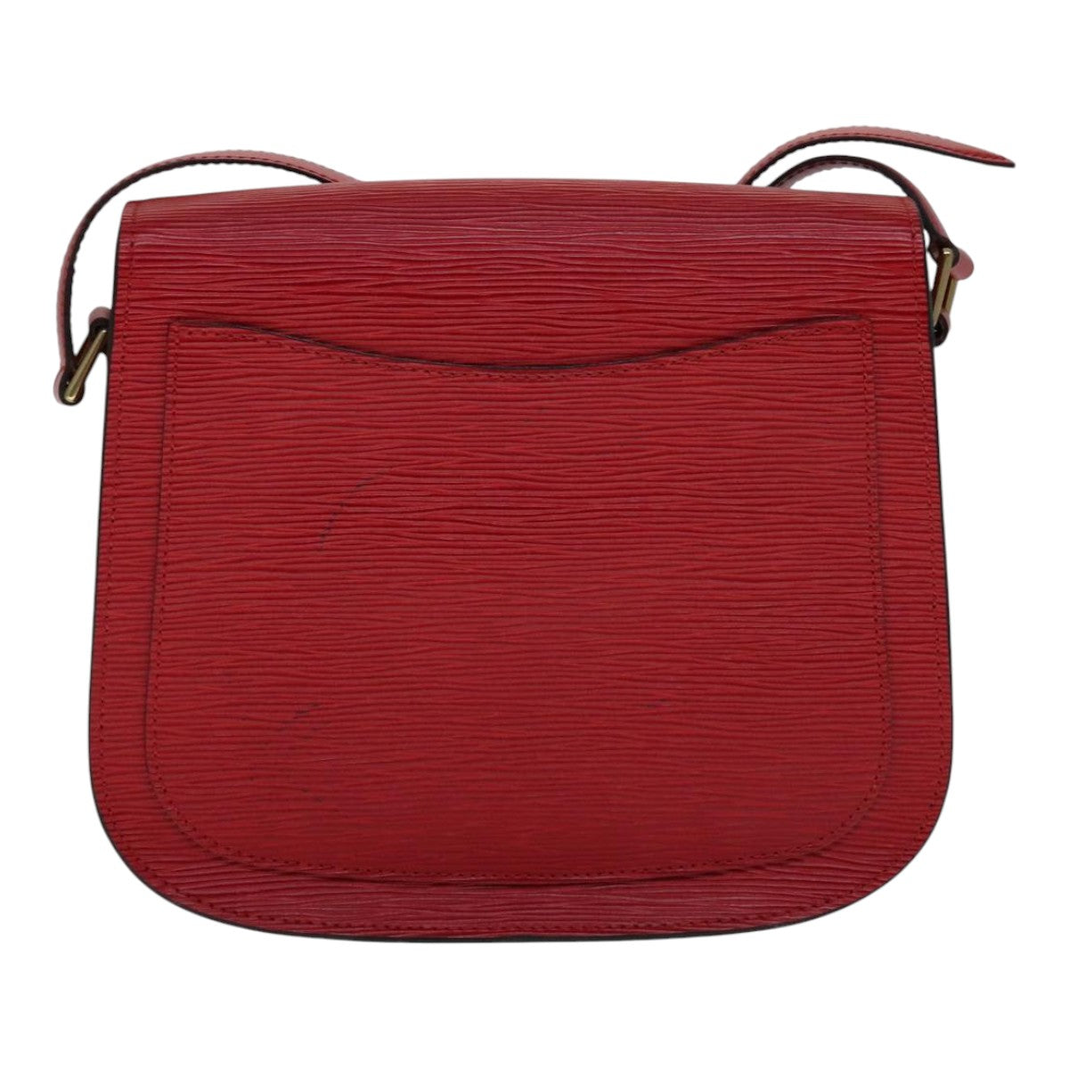 LOUIS VUITTON Epi Saint Cloud GM Shoulder Bag Red M52197 LV Auth 111225