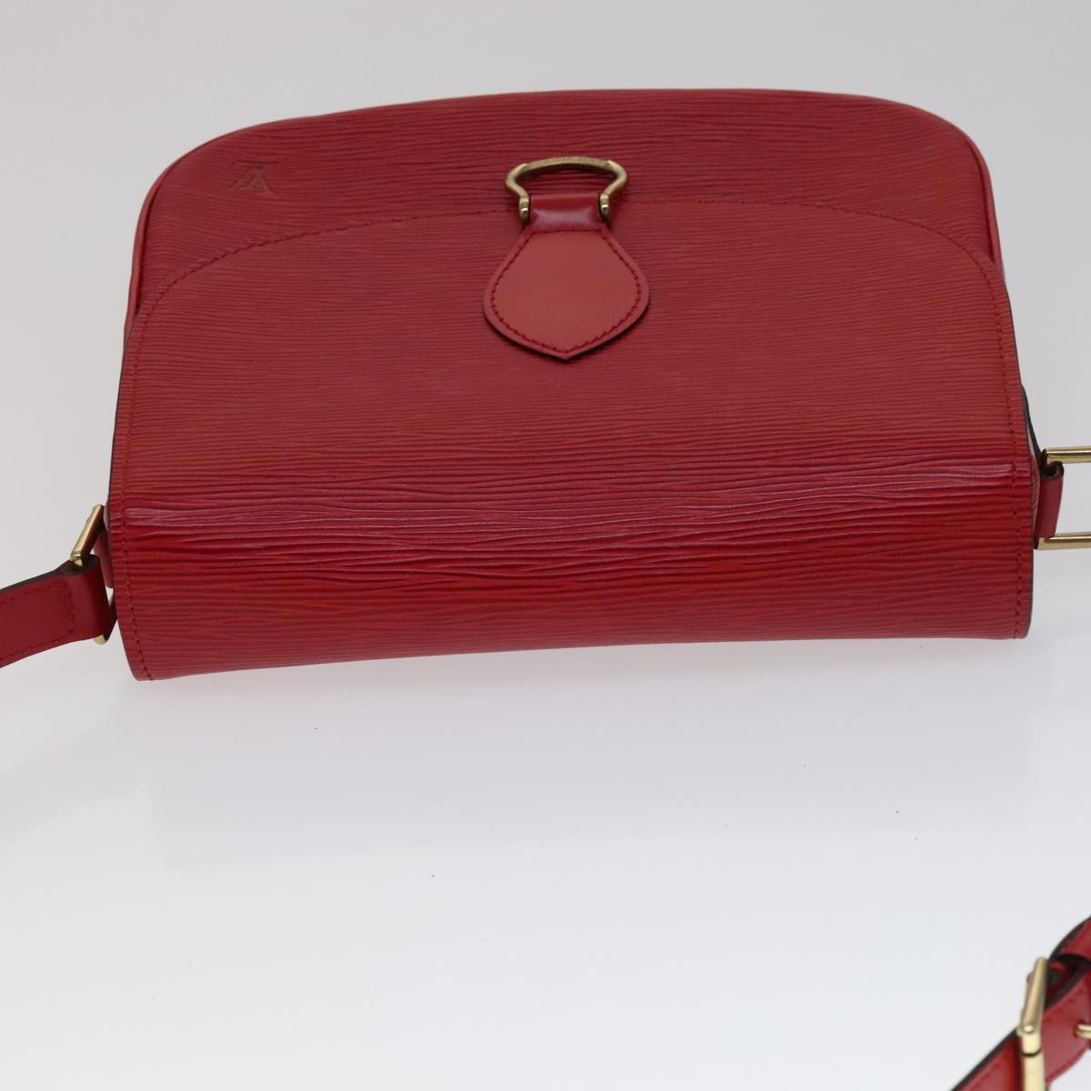 LOUIS VUITTON Epi Saint Cloud GM Shoulder Bag Red M52197 LV Auth 111225