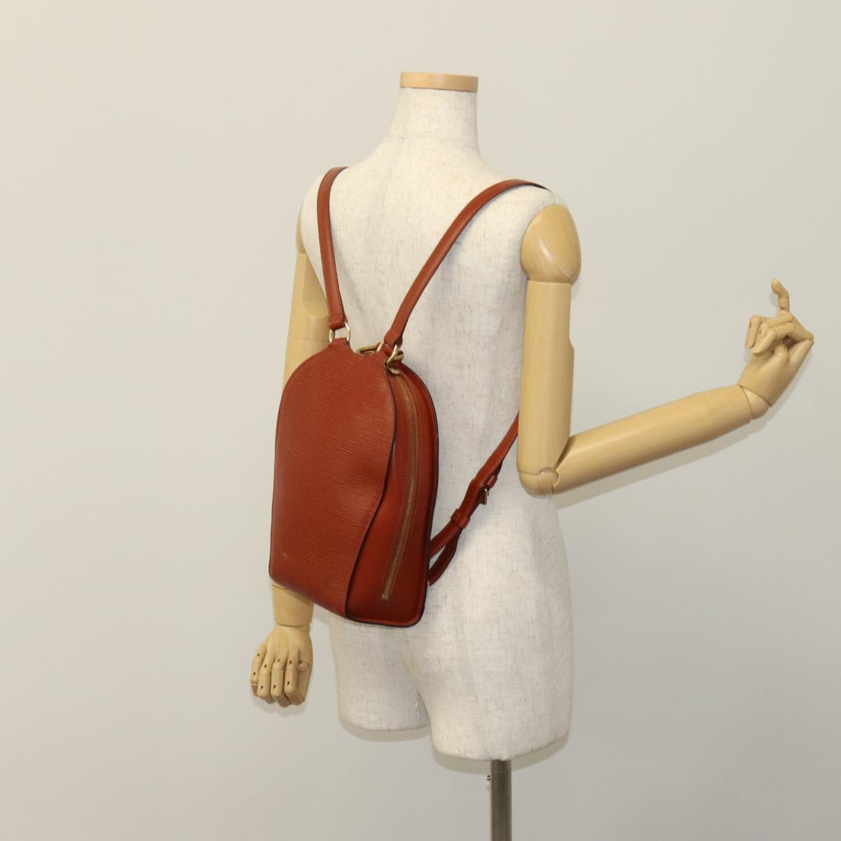 LOUIS VUITTON Epi Mabillon Backpack Brown M52233 LV Auth 111228