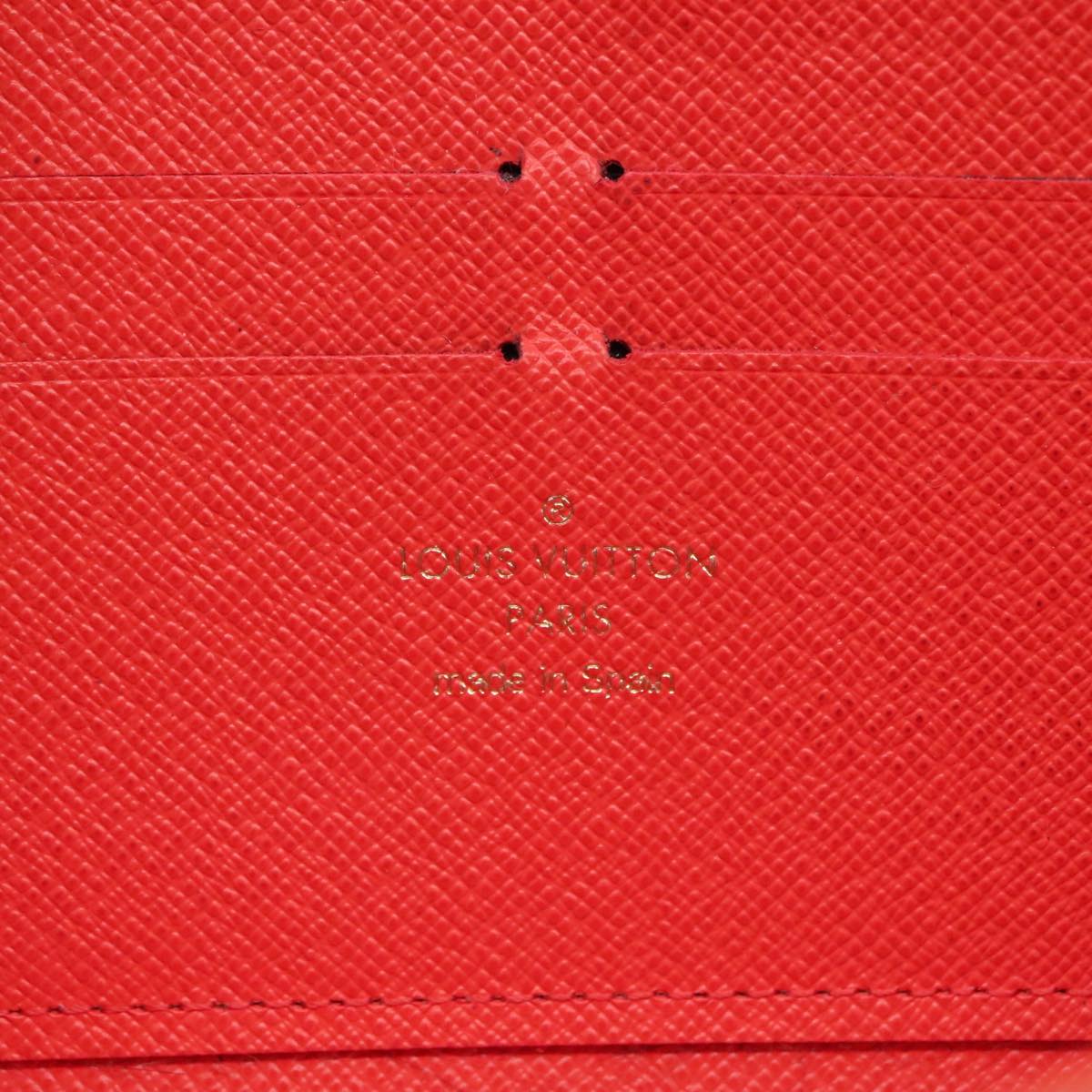 LOUIS VUITTON Damier Ebene Zippy Wallet 2015 Christmas Only N61240 Auth 111236